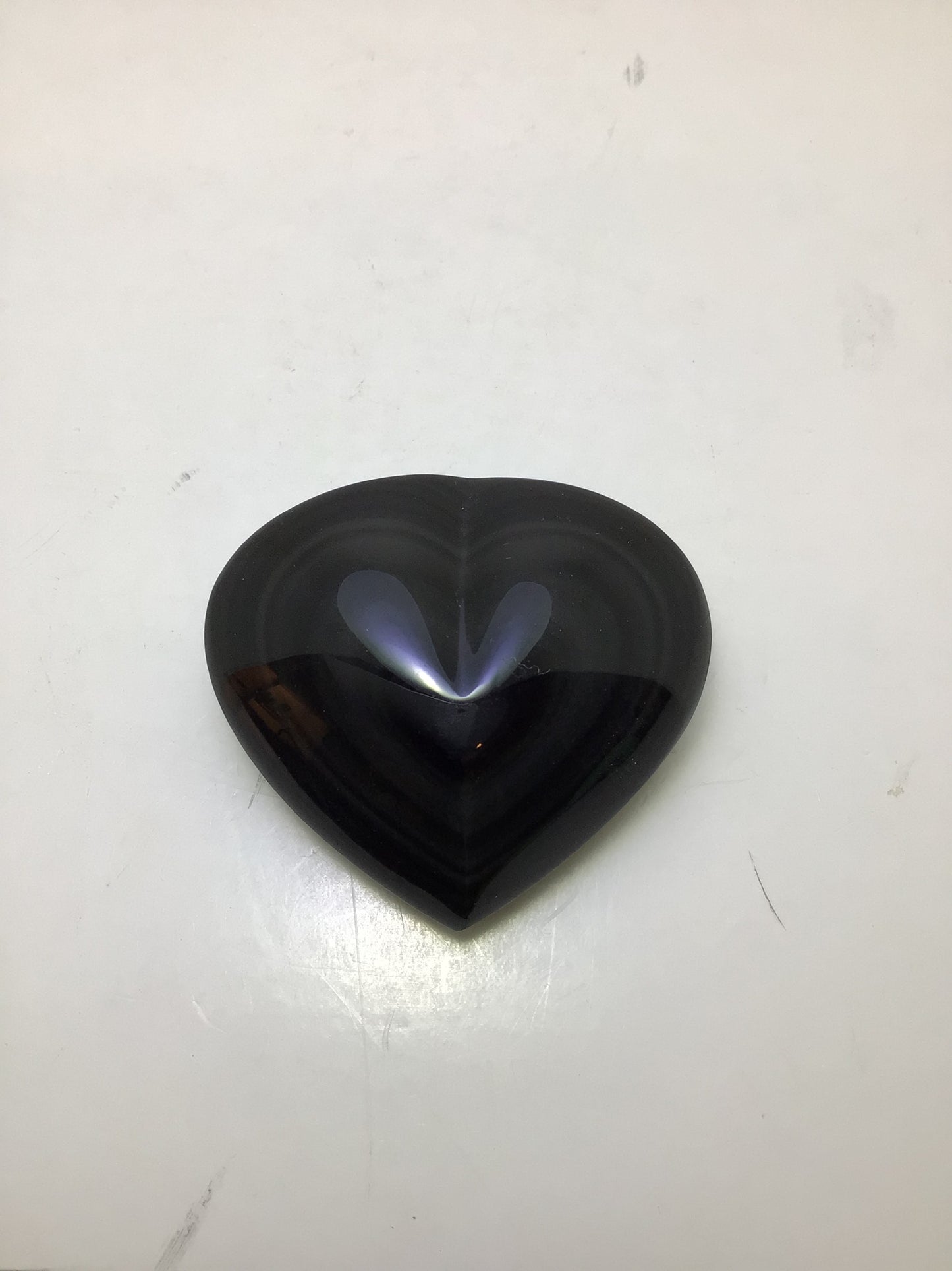 Rainbow Obsidian Heart