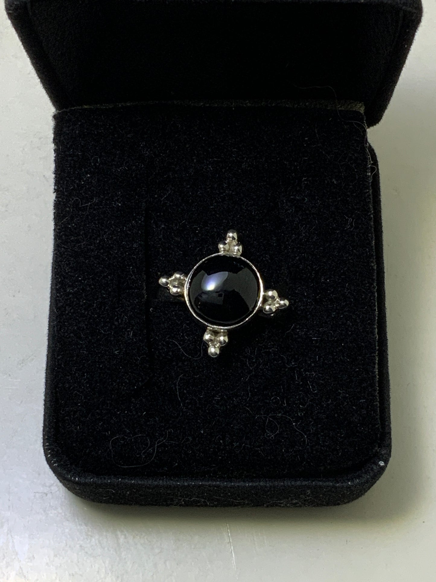 Black Onyx Sterling Silver Rings