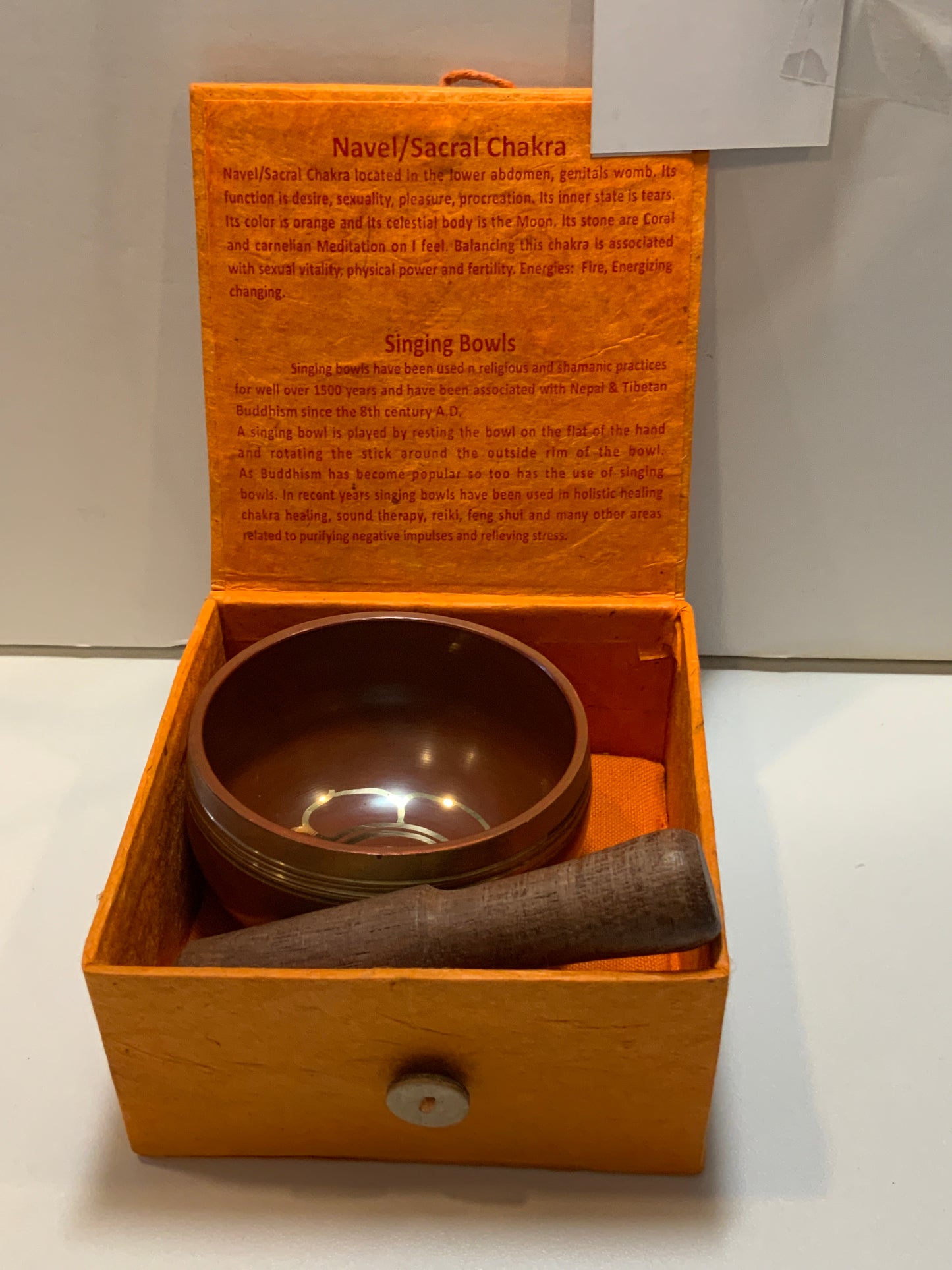 Sacral Chakra Orange Singing Bowl