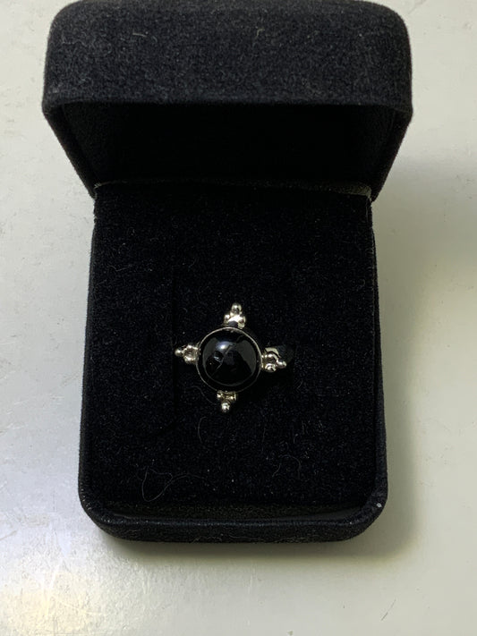 Black Onyx Sterling Silver Rings