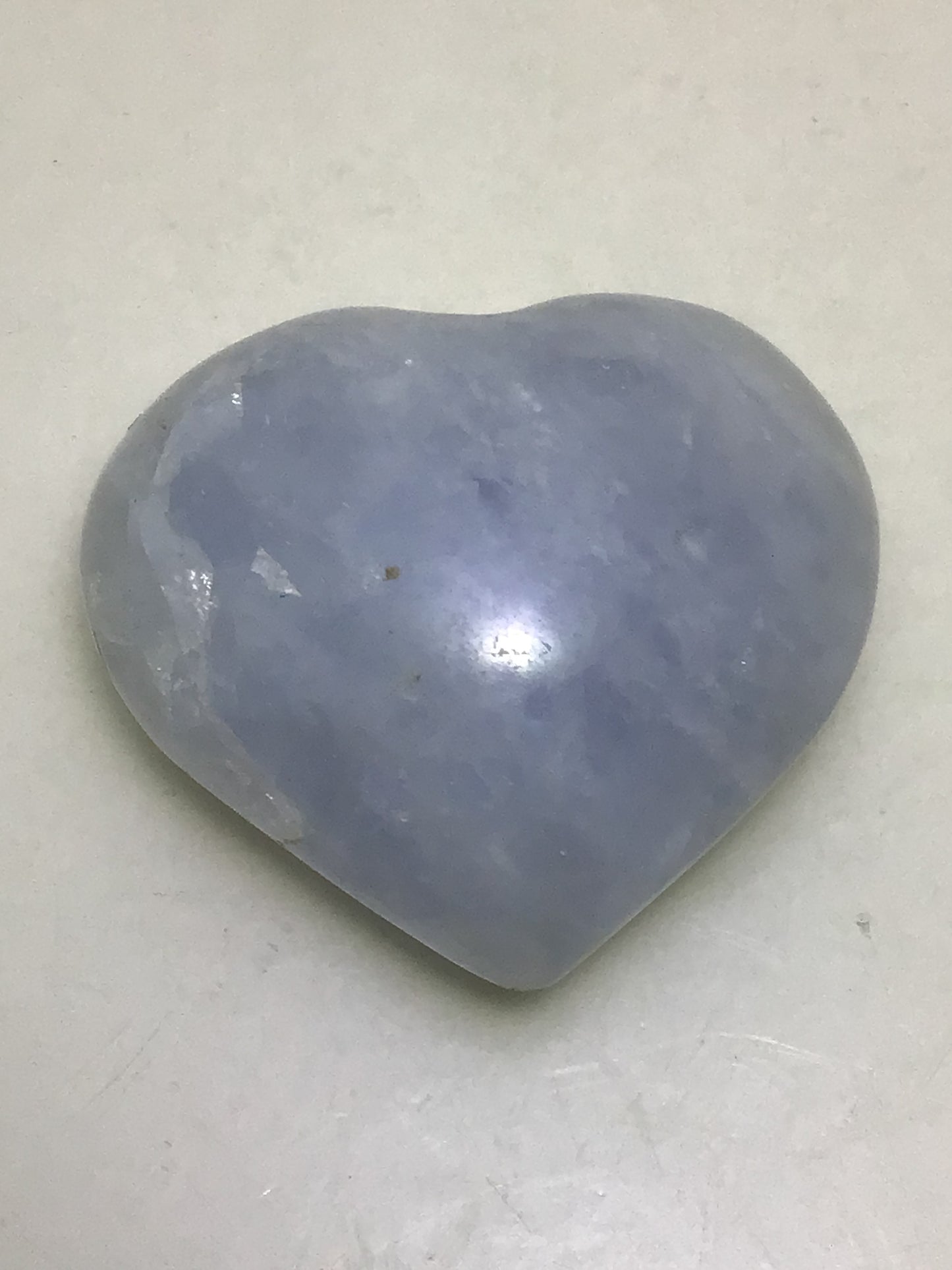 Blue Calcite Heart