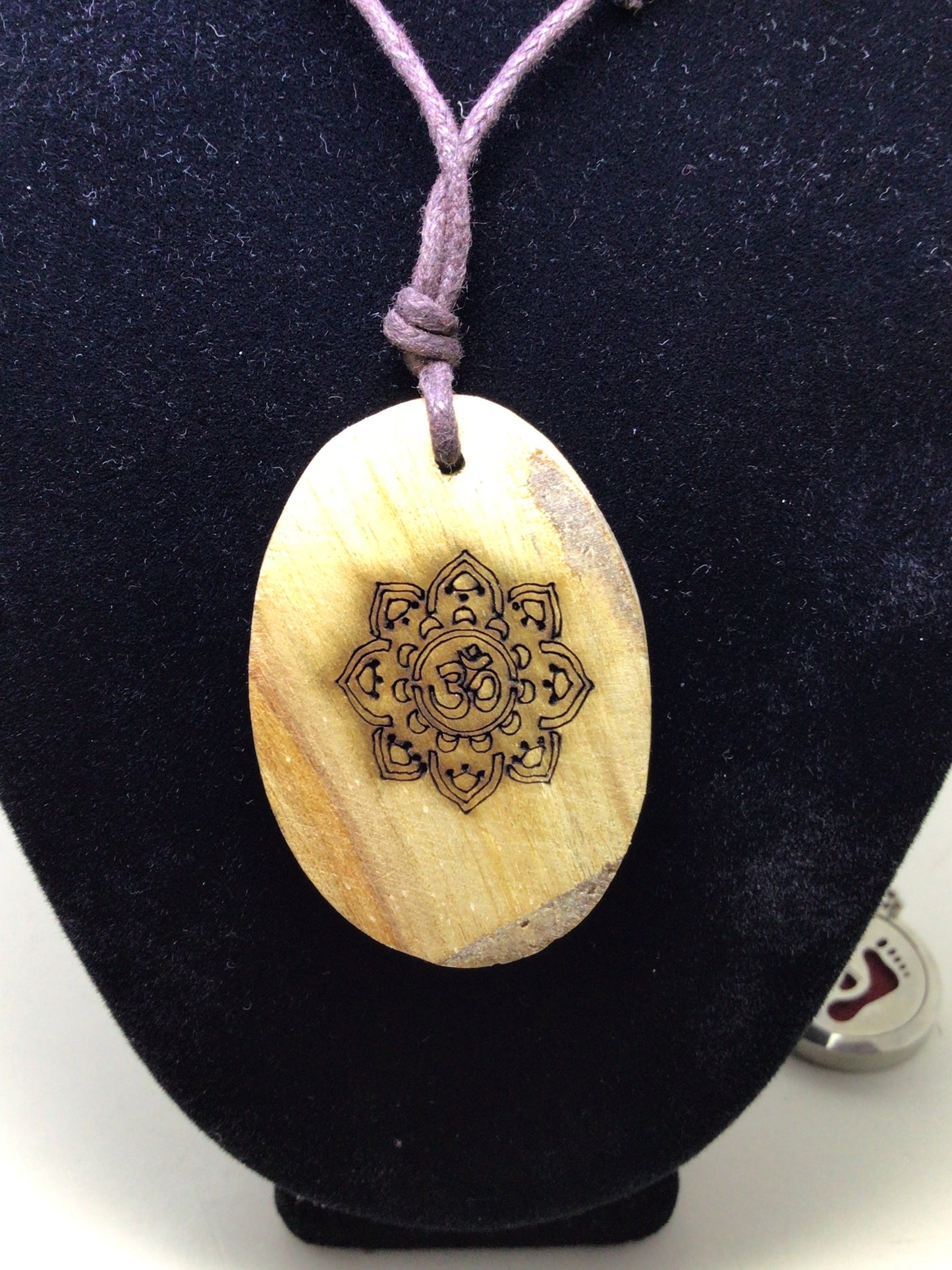 Lotus Flower Palo Santo Necklace