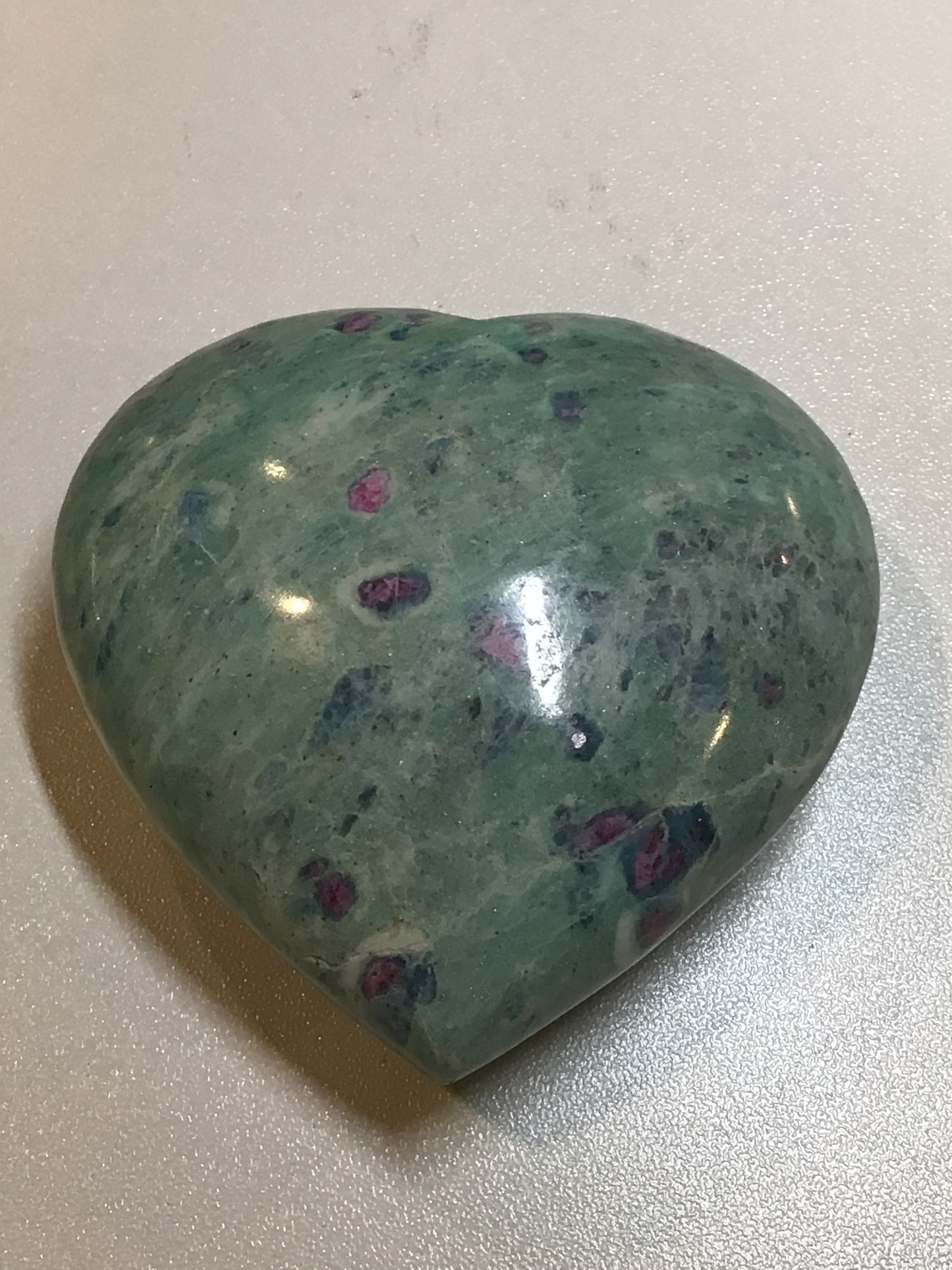 Ruby Fuchsite Heart