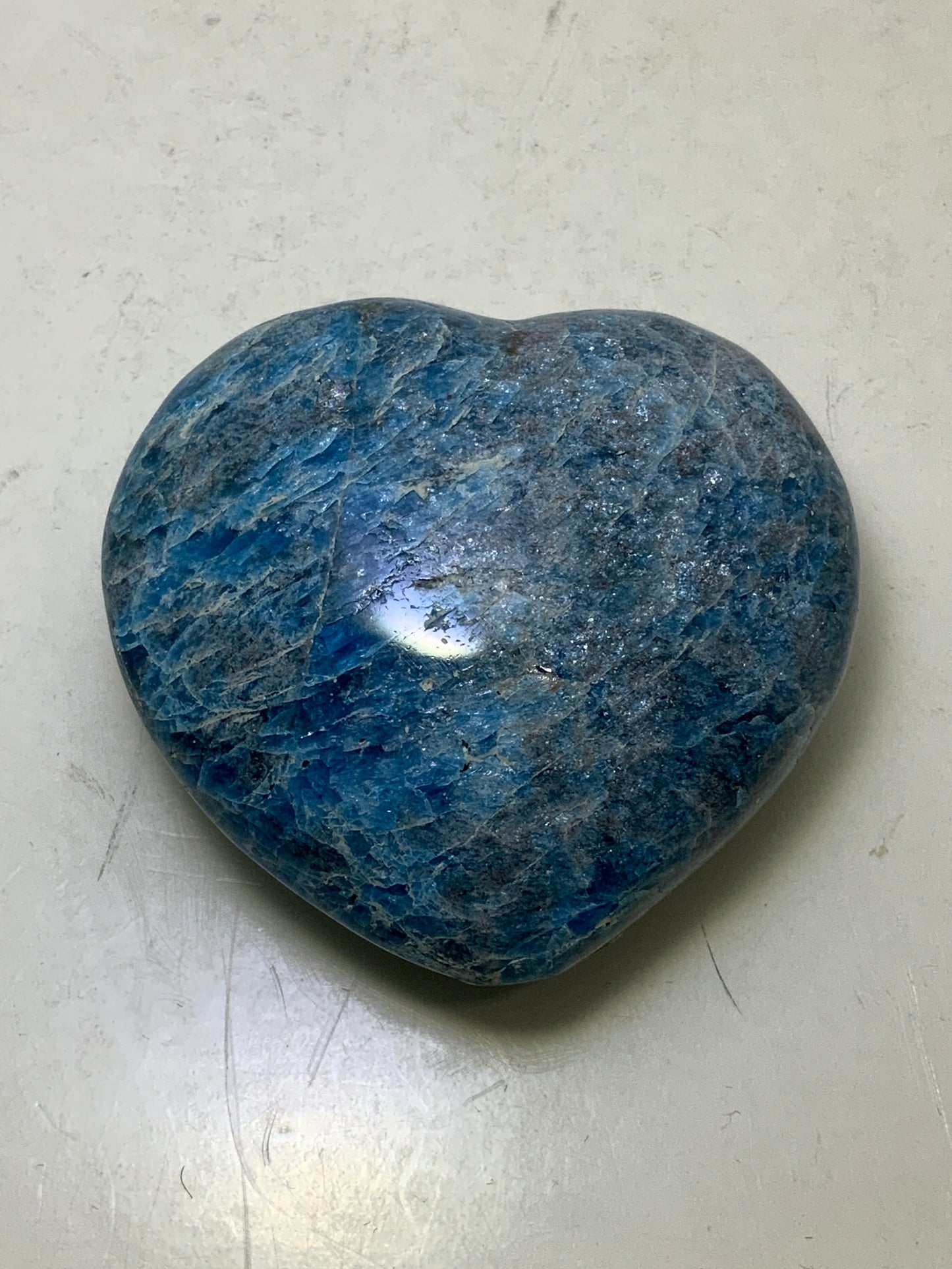 Blue Apatite Heart