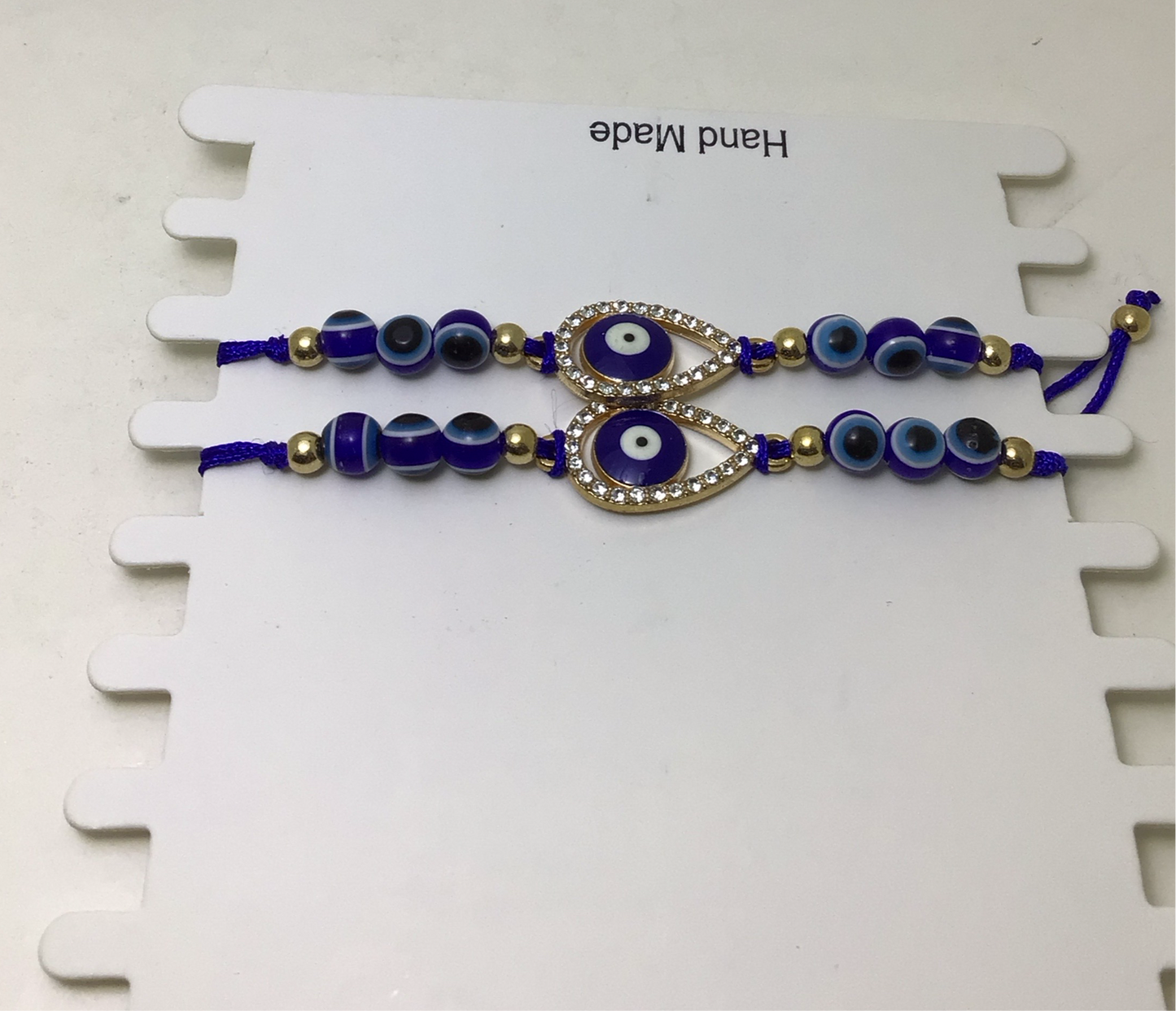Blue Evil Eye Adjustable Bracelet