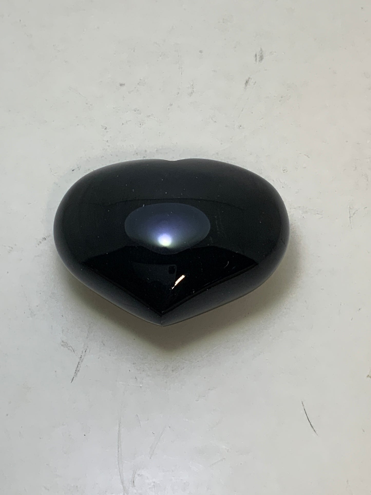 Rainbow Obsidian Heart