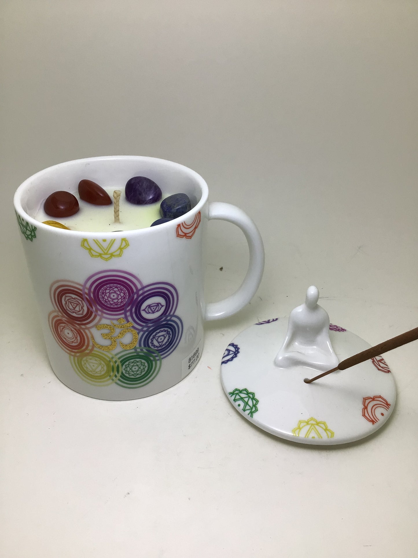 Chakra Gemstone Candle Coffee Mug