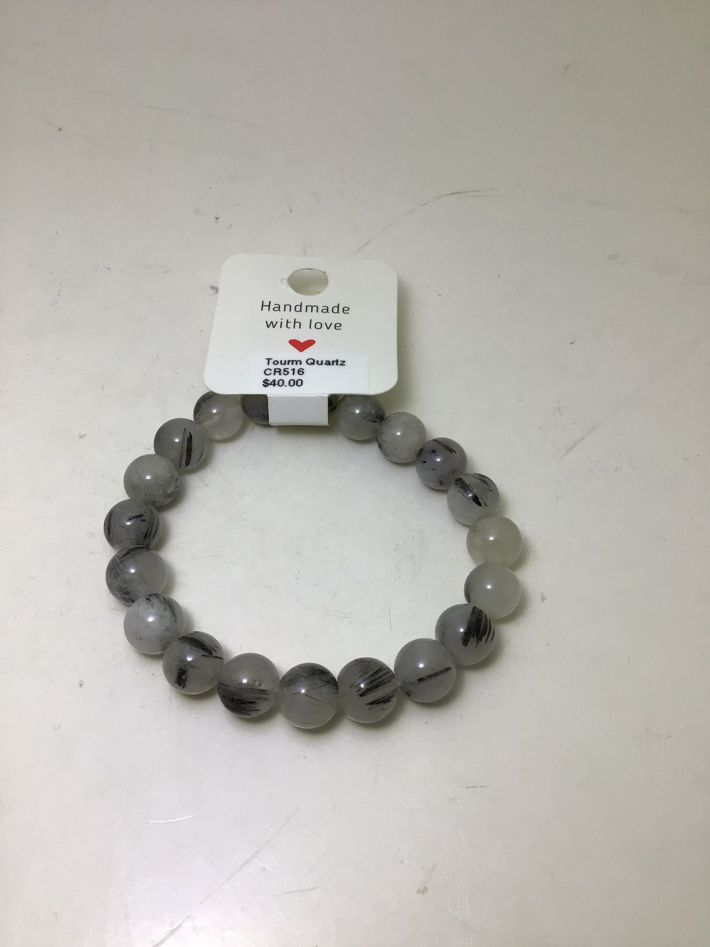 Tourmalized Quartz Bracelet