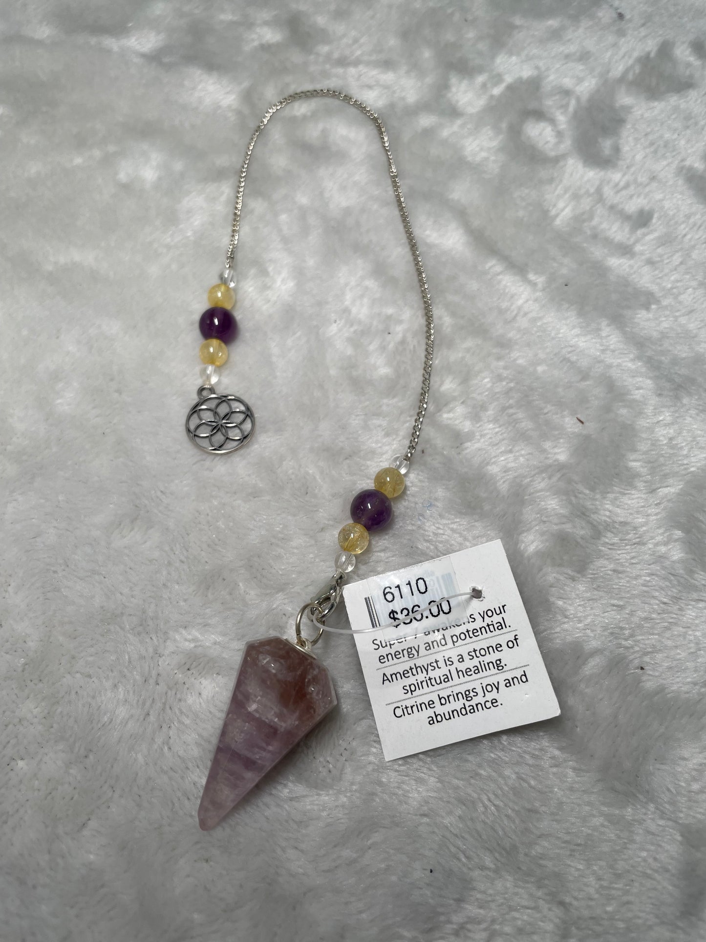 Super 7 with Seed of Life Pendulum
