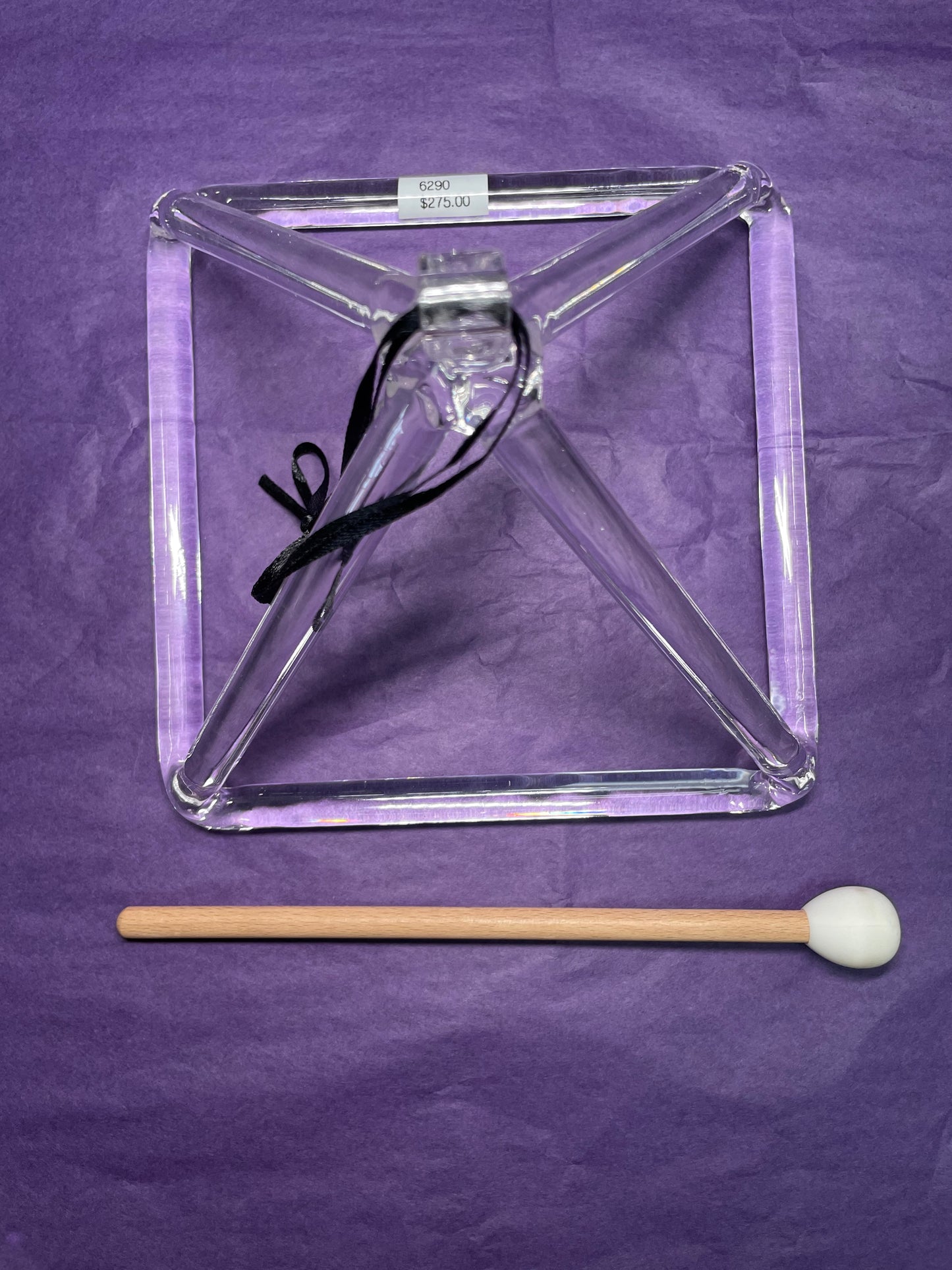 Crystal Pyramid with Mallet