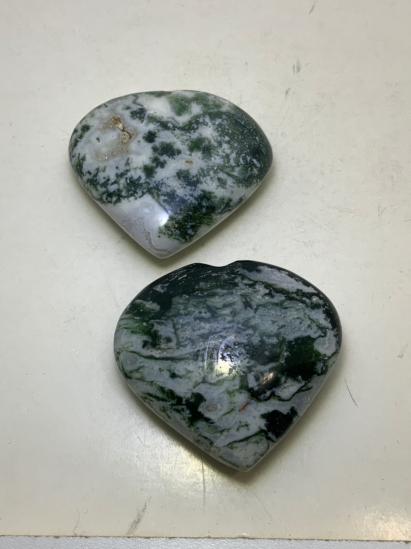 Green Tree Agate Heart