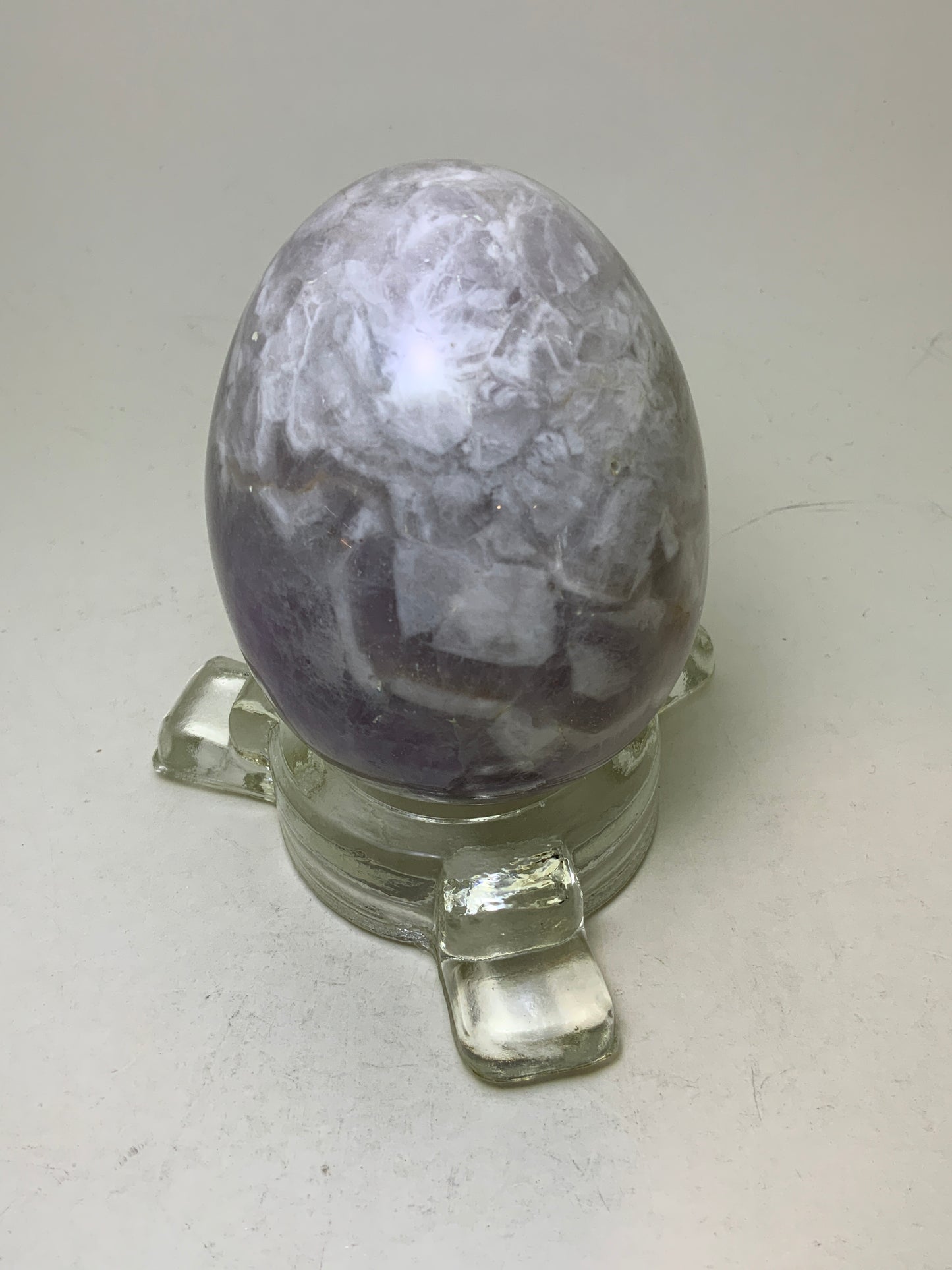 Chevron Amethyst Egg