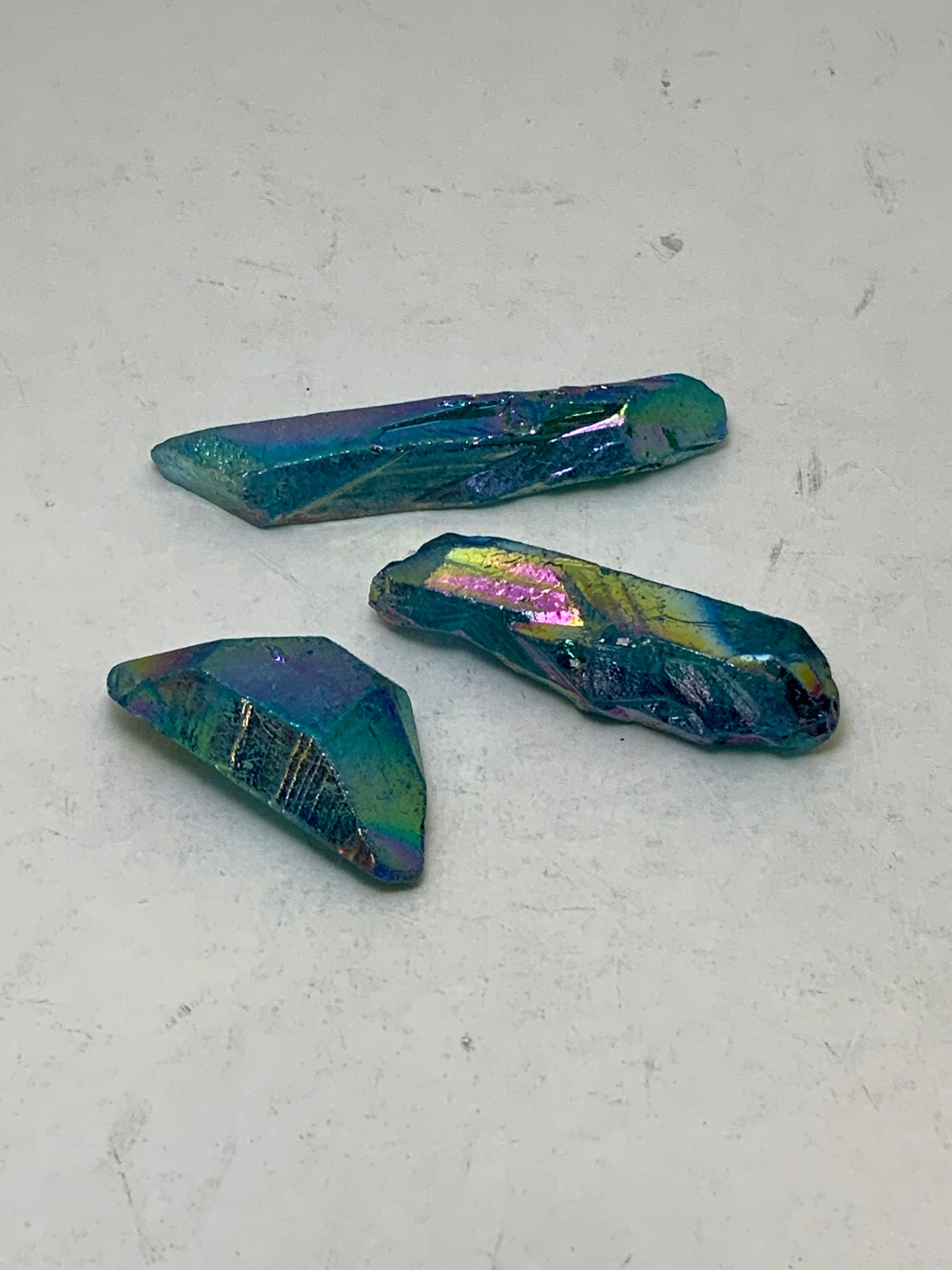 Aqua Aura Quartz Point
