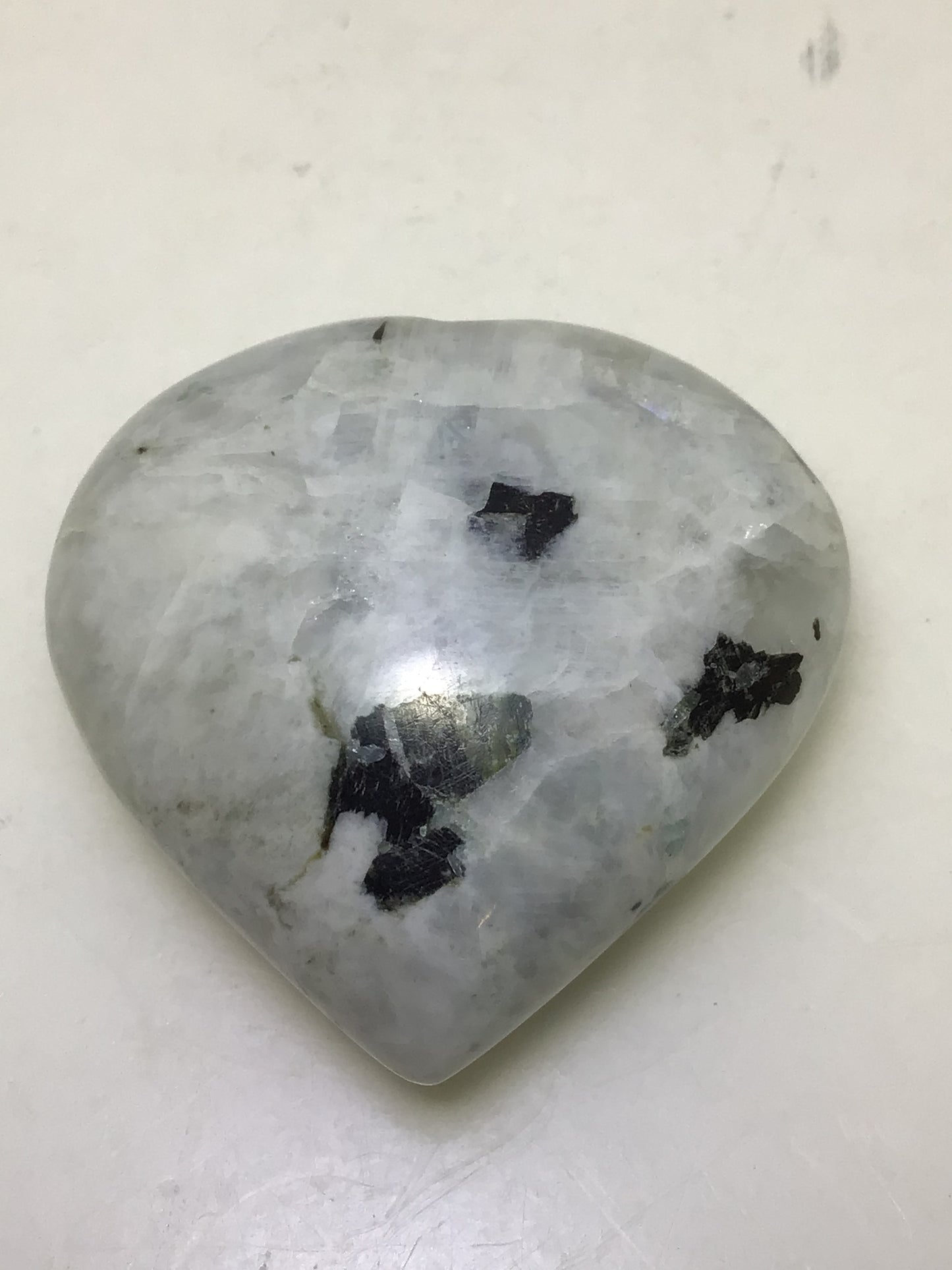 Rainbow Moonstone Heart