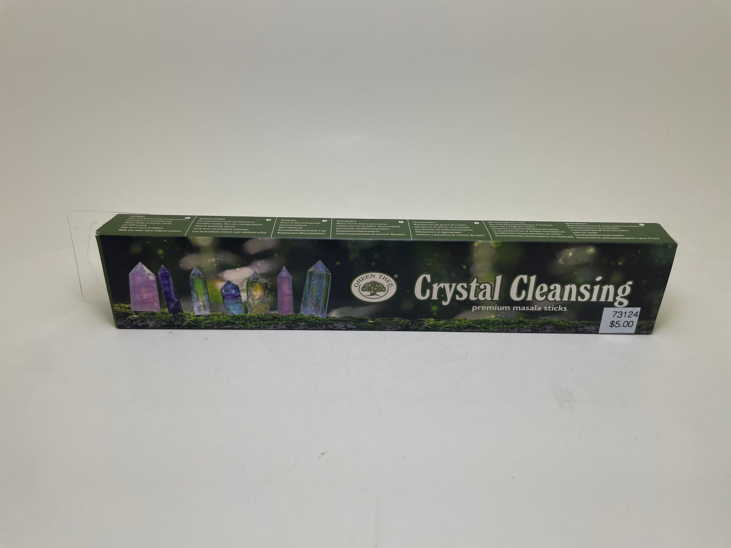 Crystal Cleansing Green Tree Incense Sticks