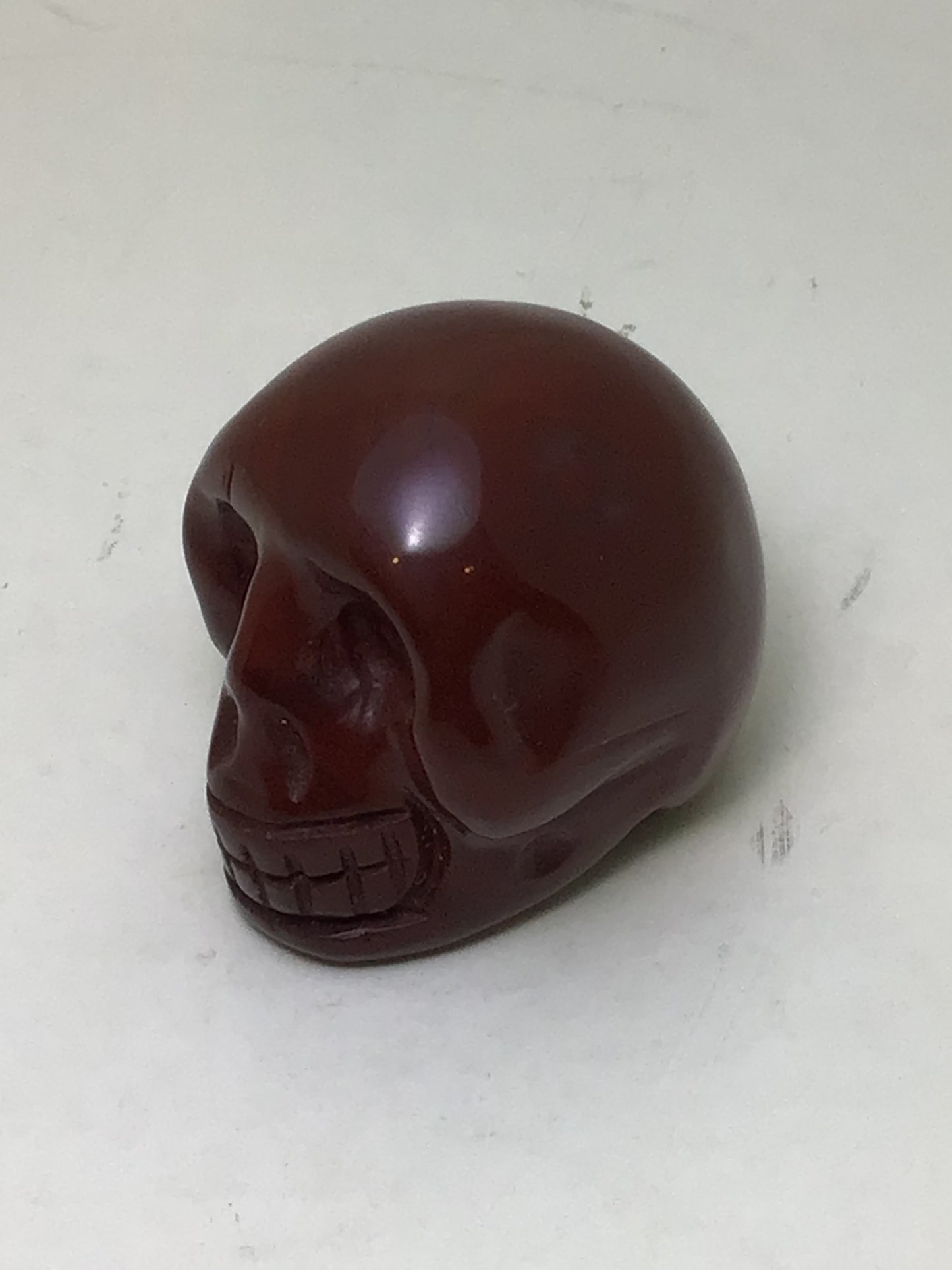Red Jasper Skull