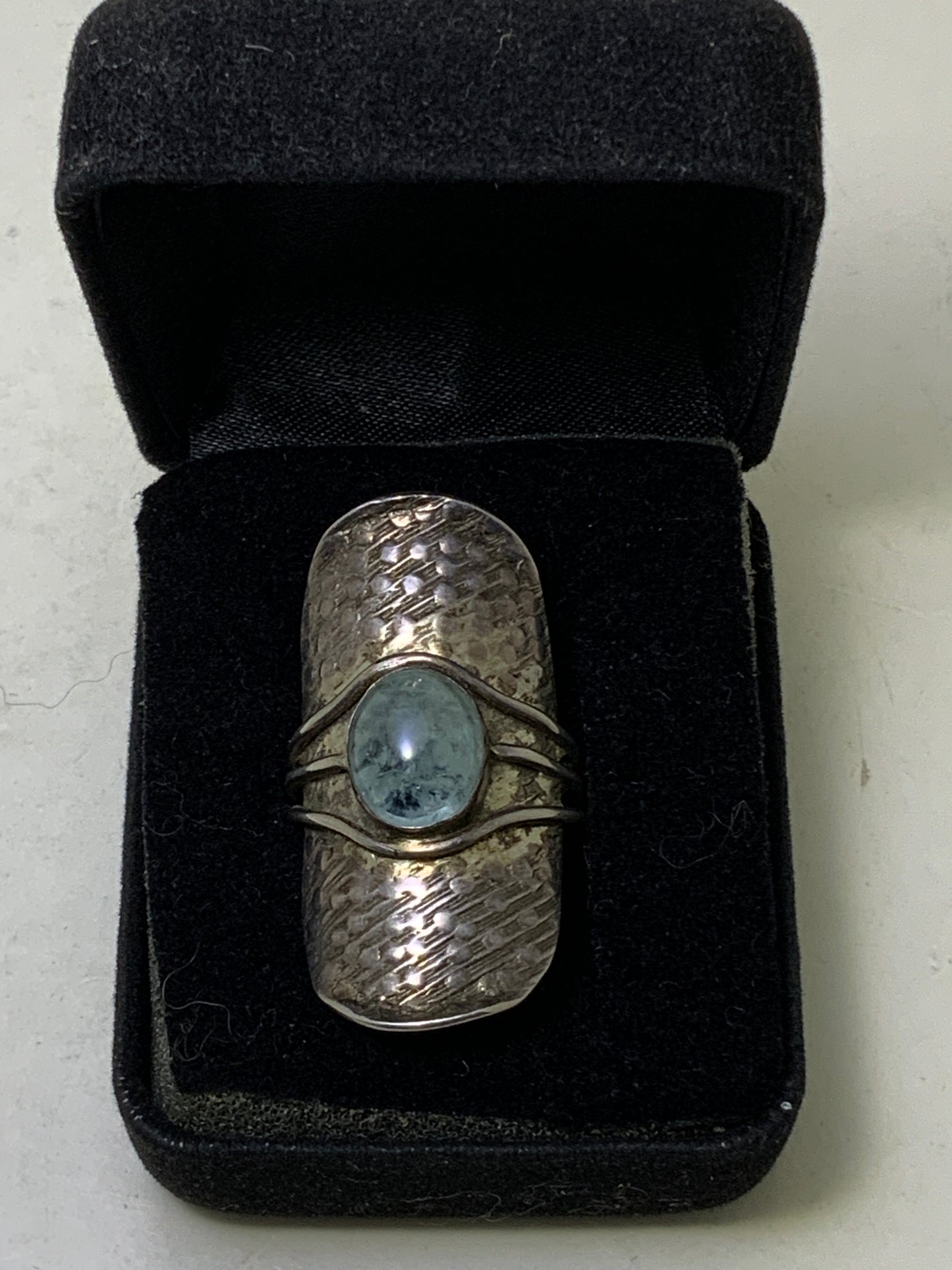 Aquamarine Sterling Silver Rings