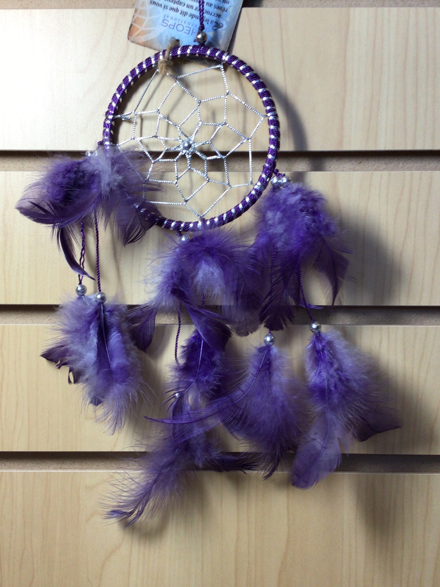 Purple Dreamcatcher with Silver