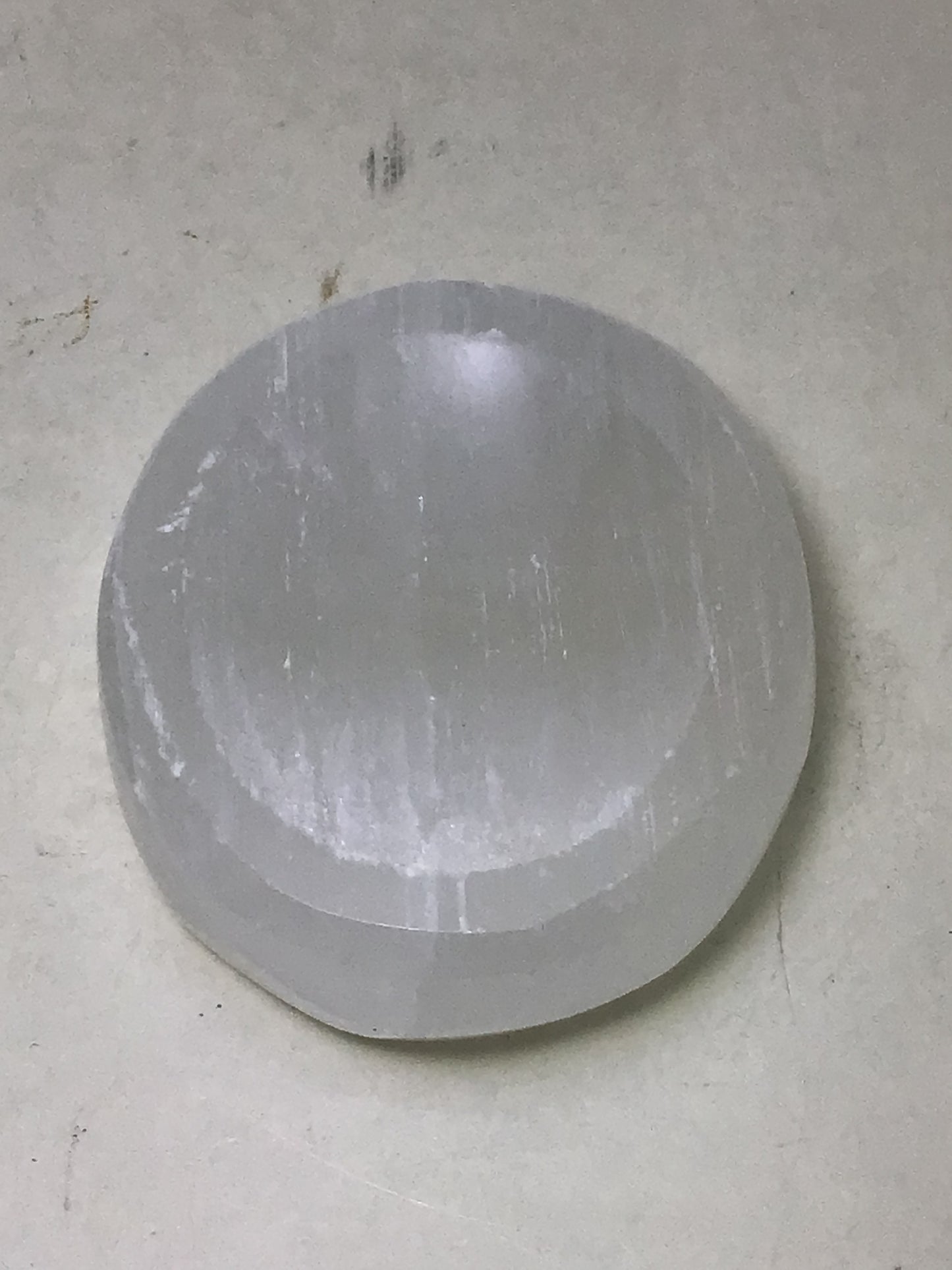 Selenite Thumb Stone