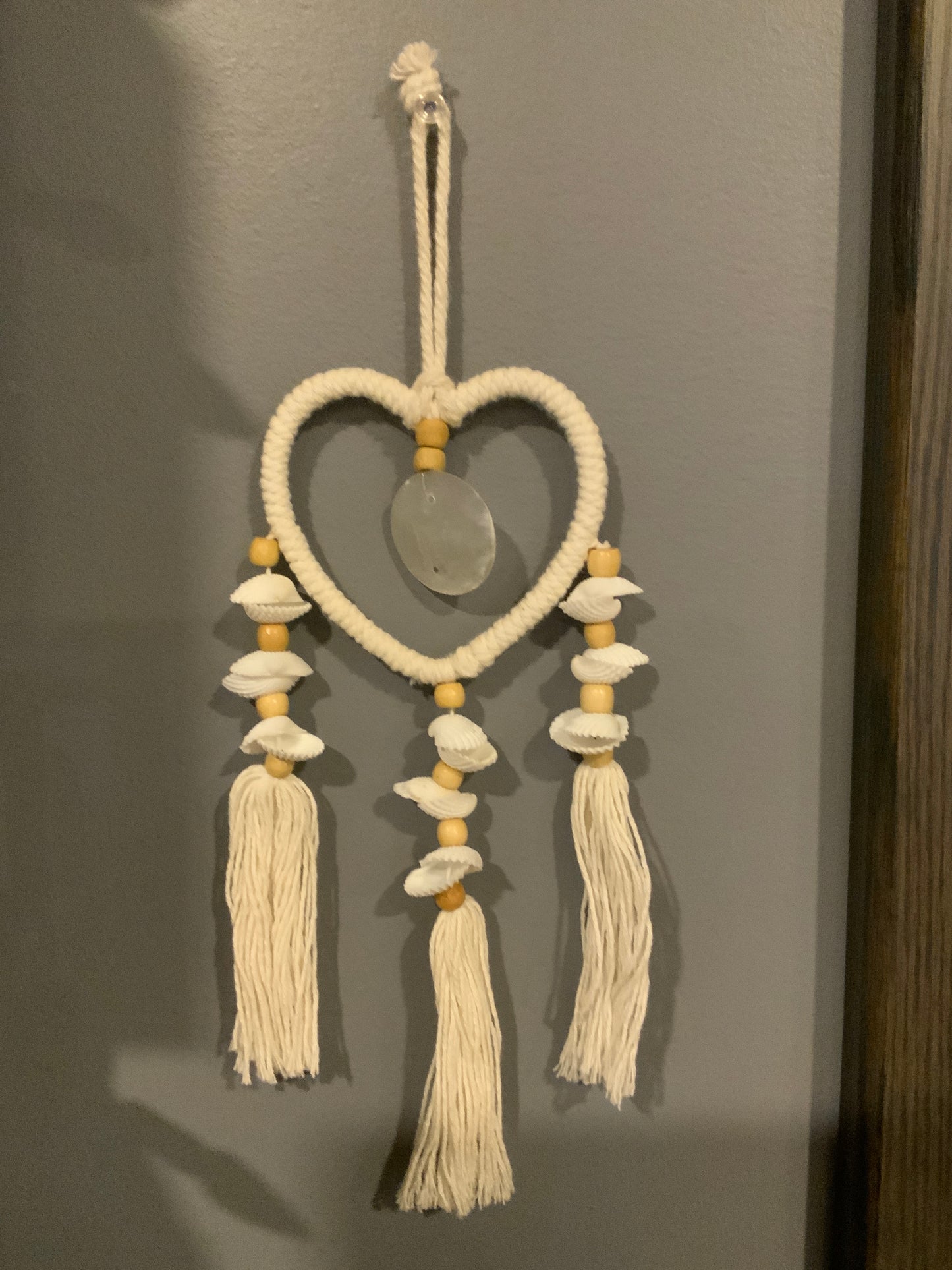 Heart Shaped Shell Dreamcatcher