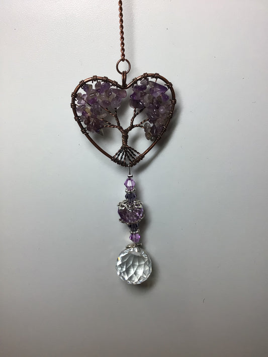 Amethyst Tree of Life Suncatcher