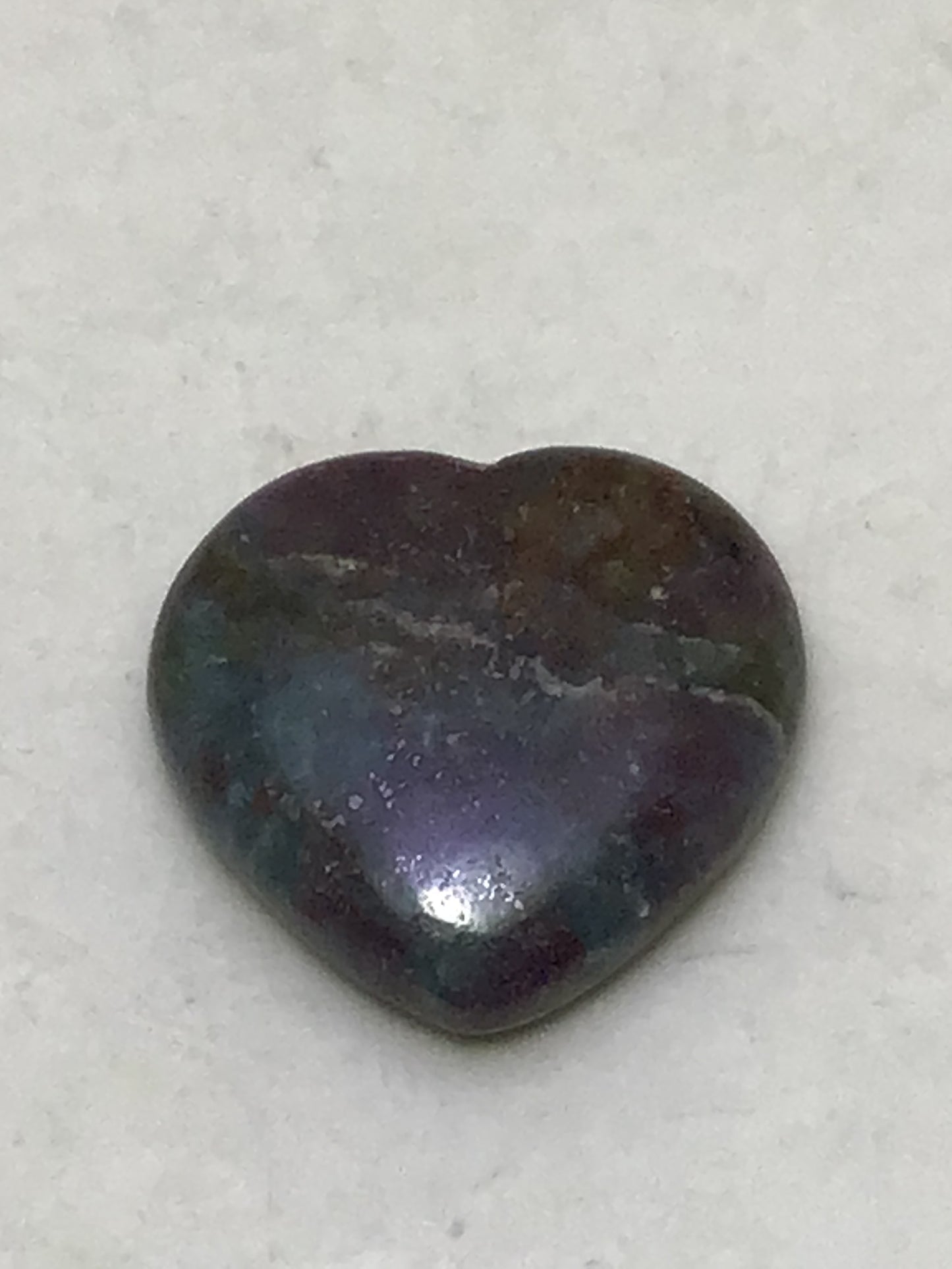 Ruby Kyanite Heart