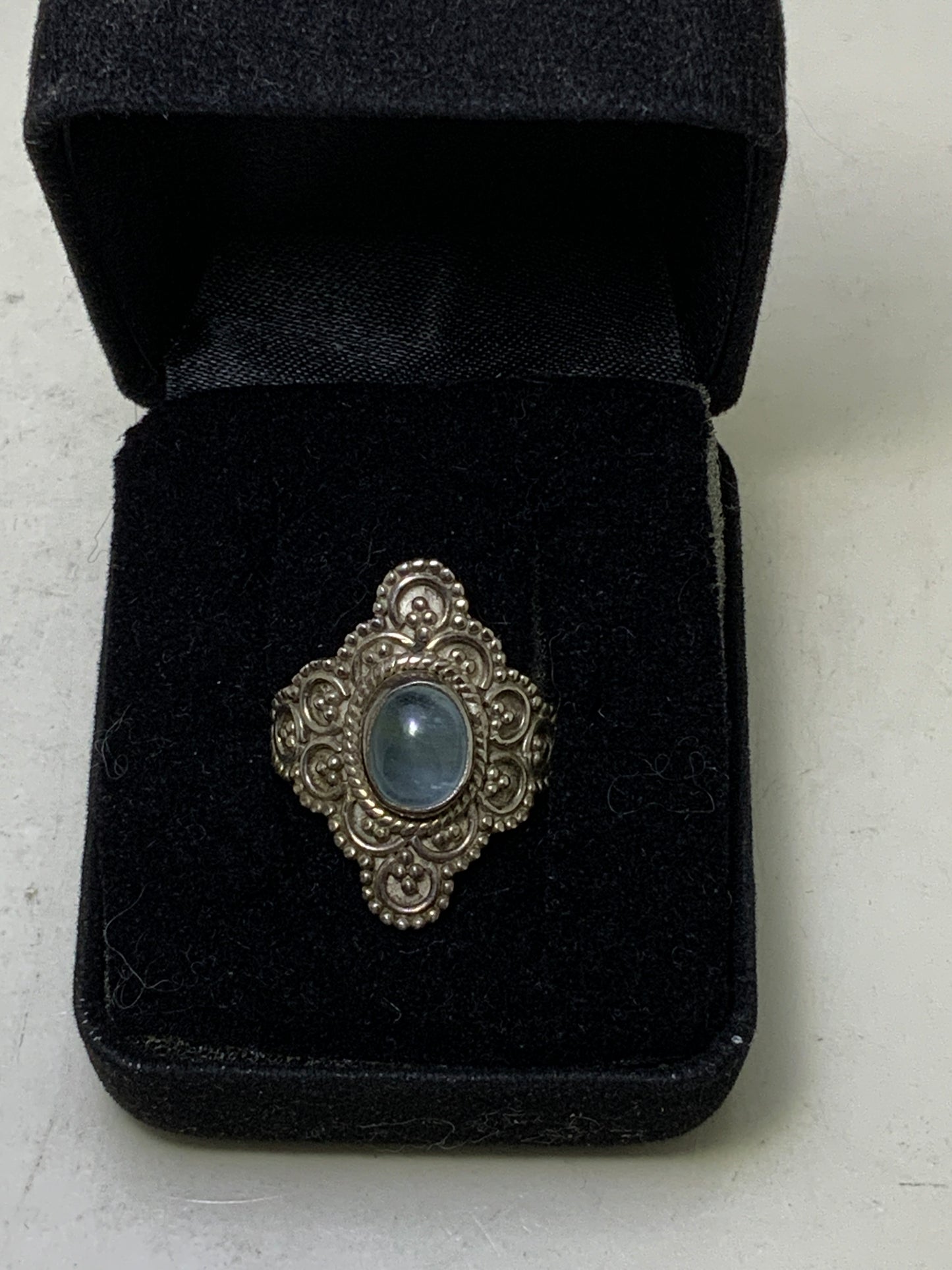 Aquamarine Sterling Silver Rings