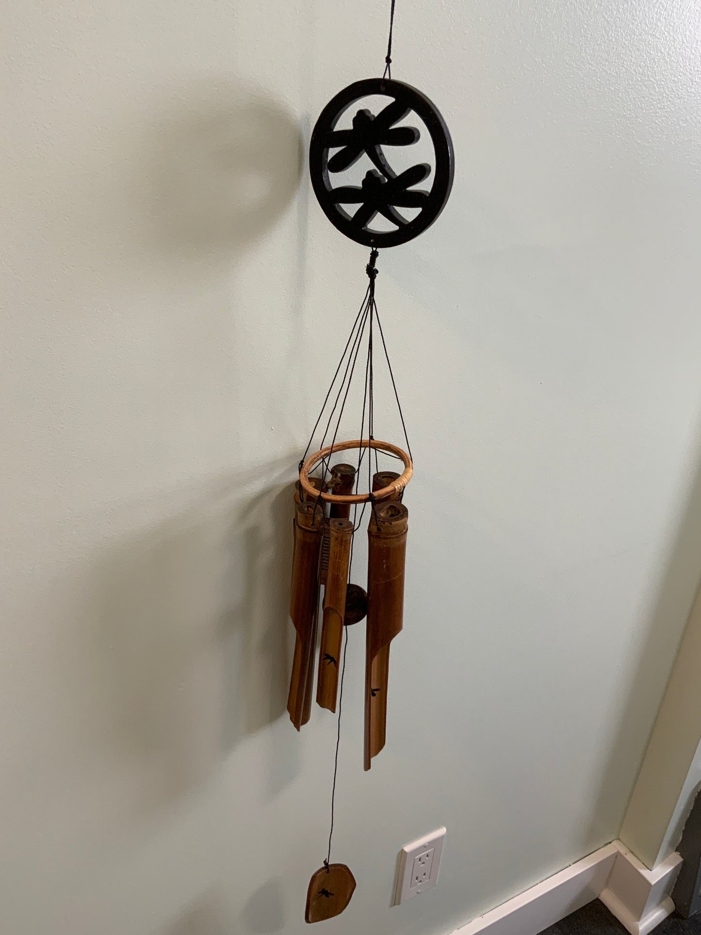Bamboo Windchime with Dragonflies