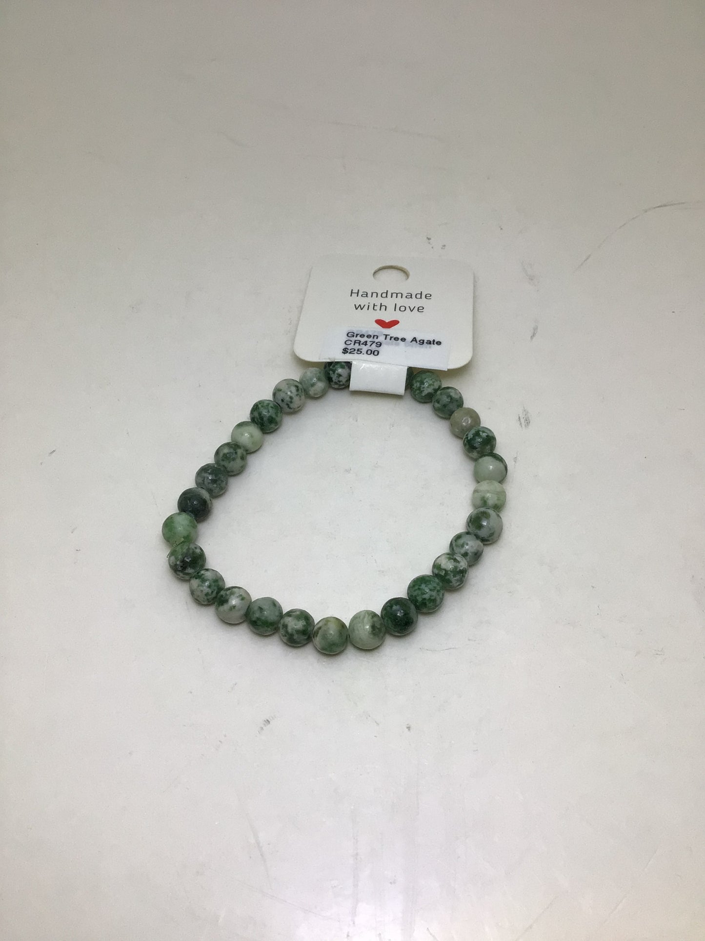 Green Tree Agate Bracelet