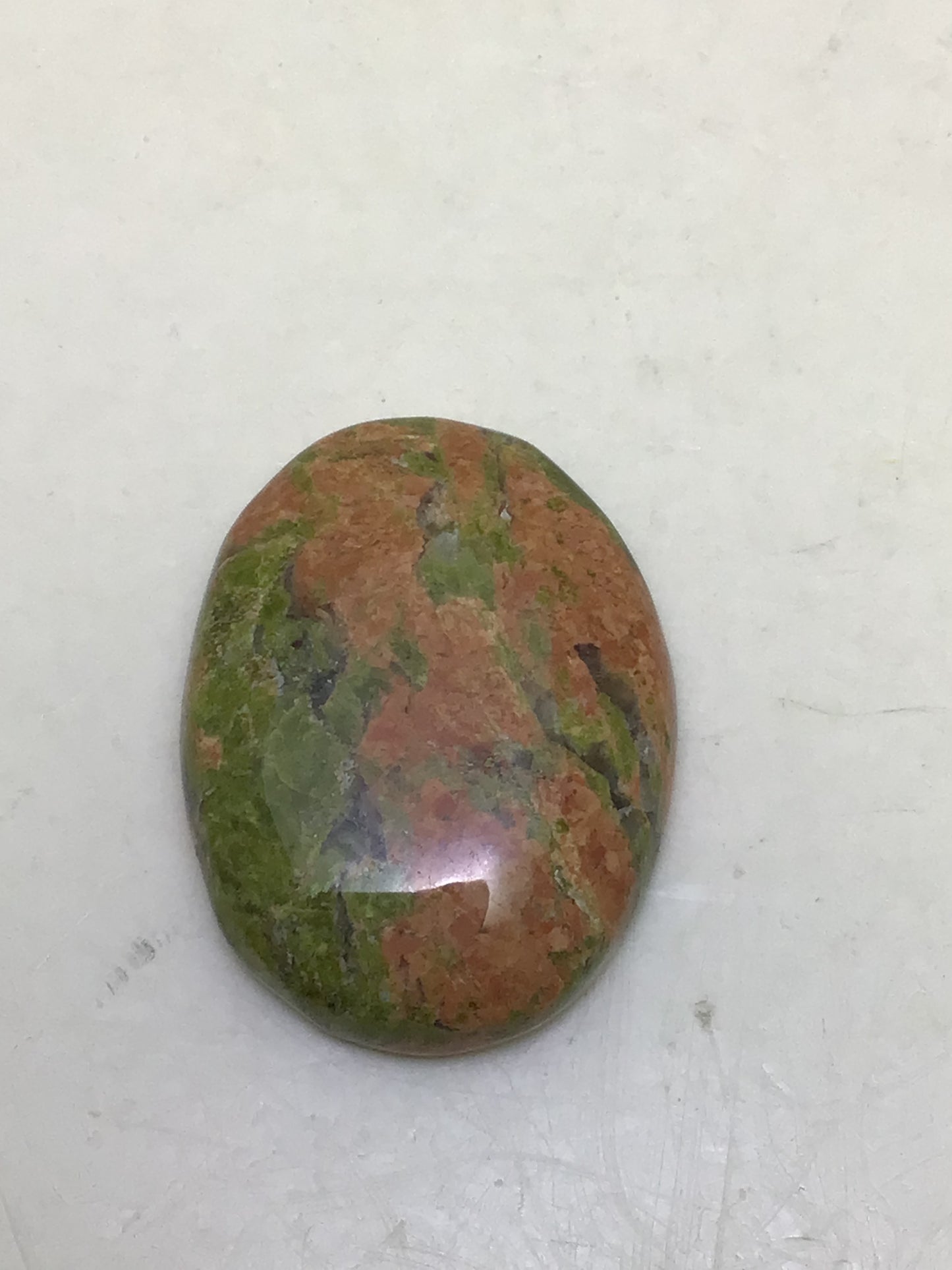 Unakite Thumb Stone