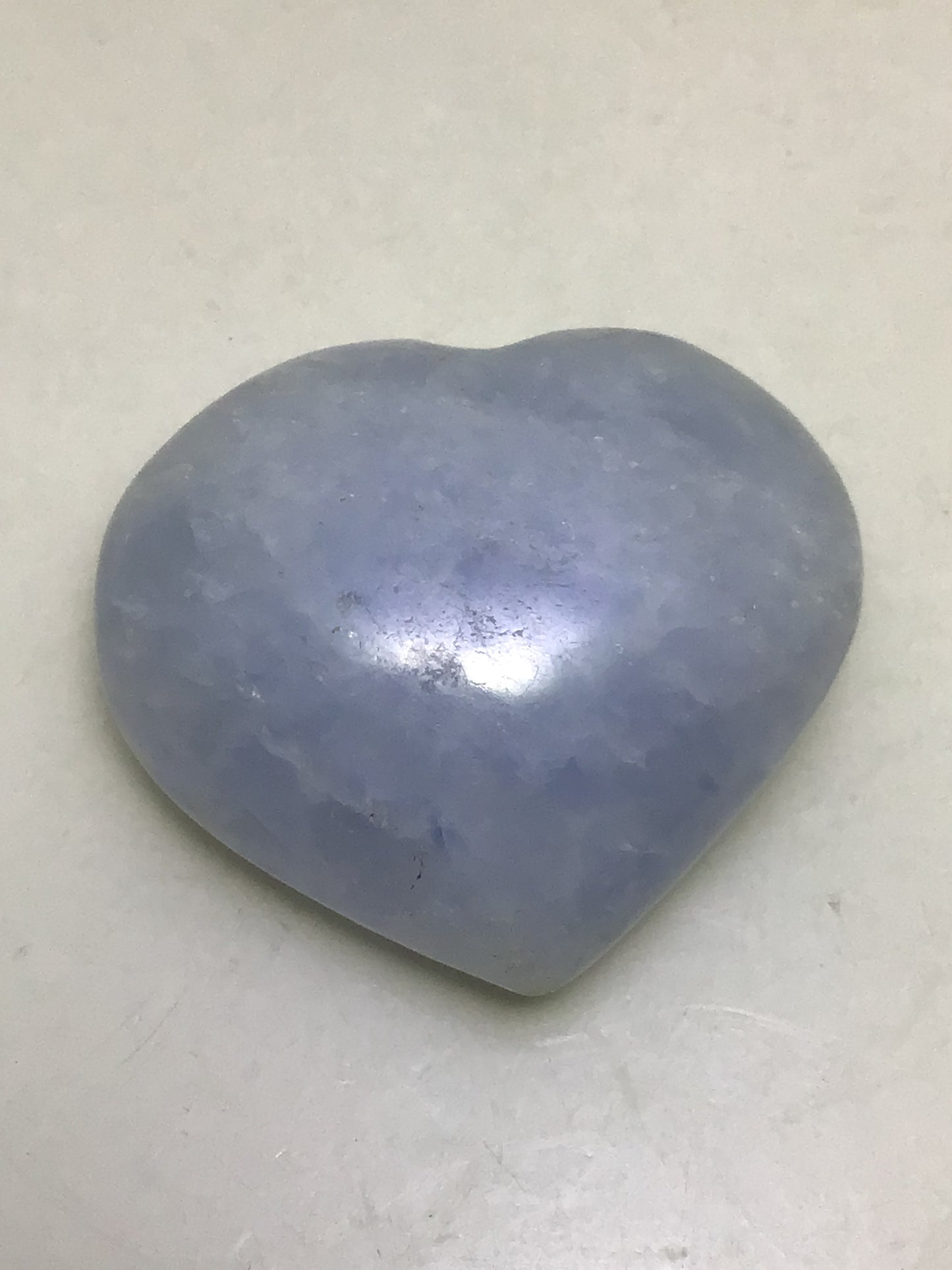 Blue Calcite Heart