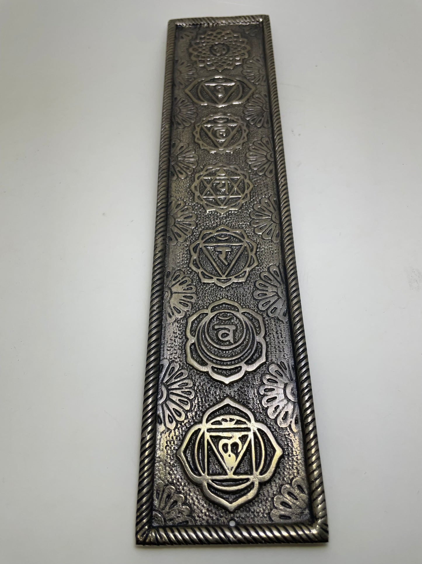Metal Embossed Chakra Incense Holder