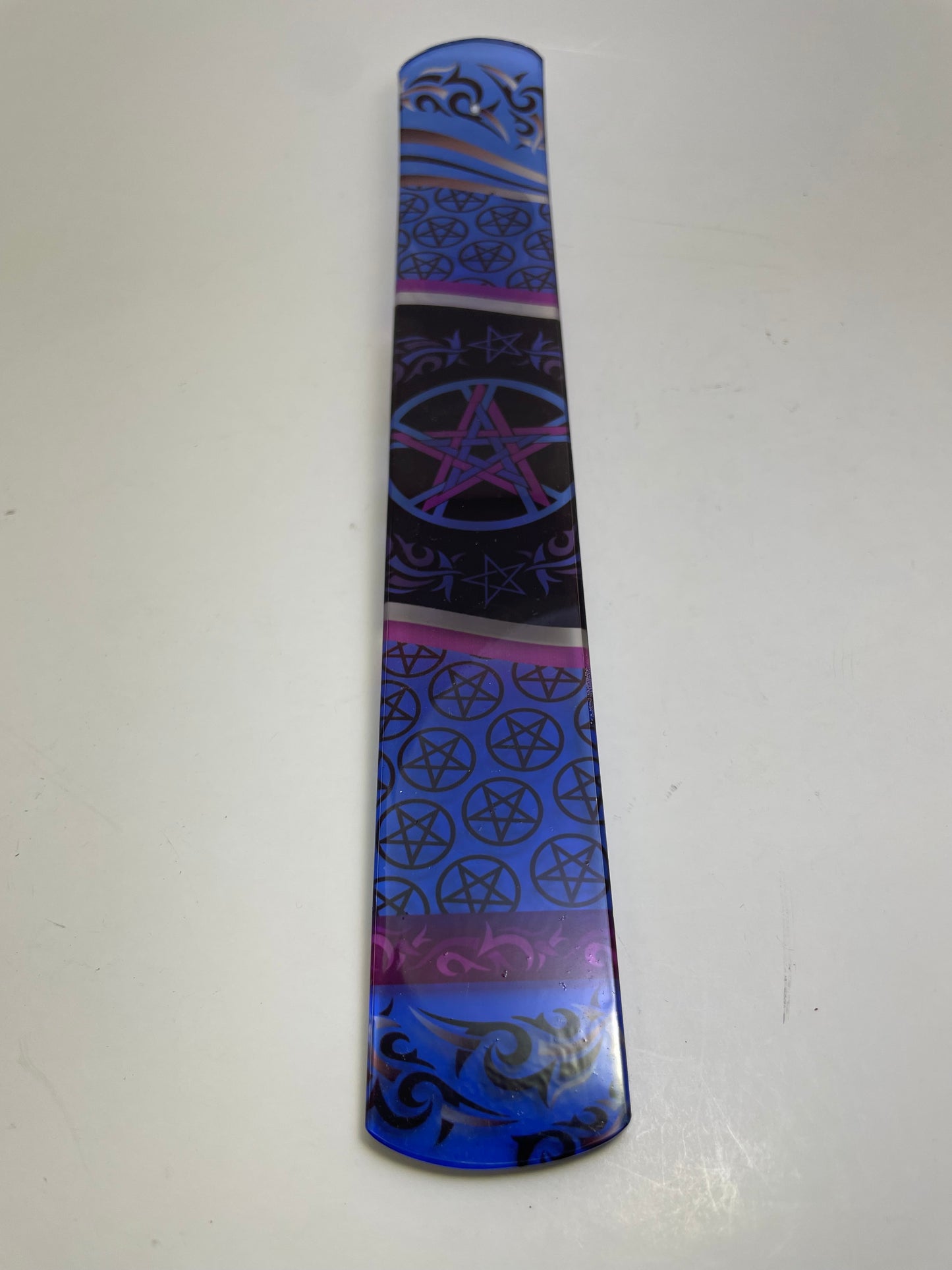 Glass Pentacle Incense Holder
