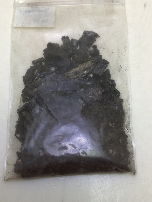 Bagged Black Tourmaline Pieces