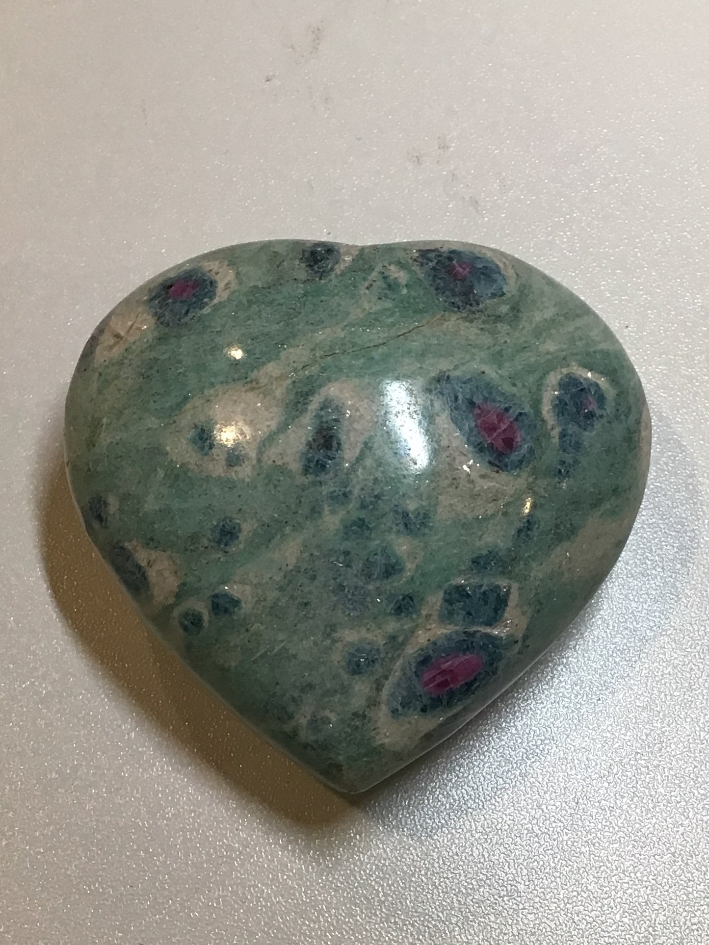 Ruby Fuchsite Heart