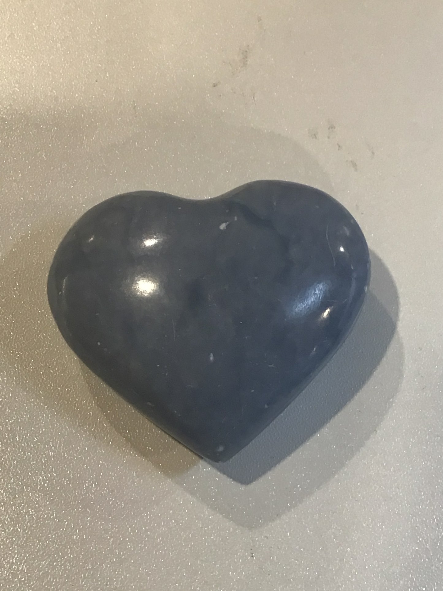 Blue Calcite Heart