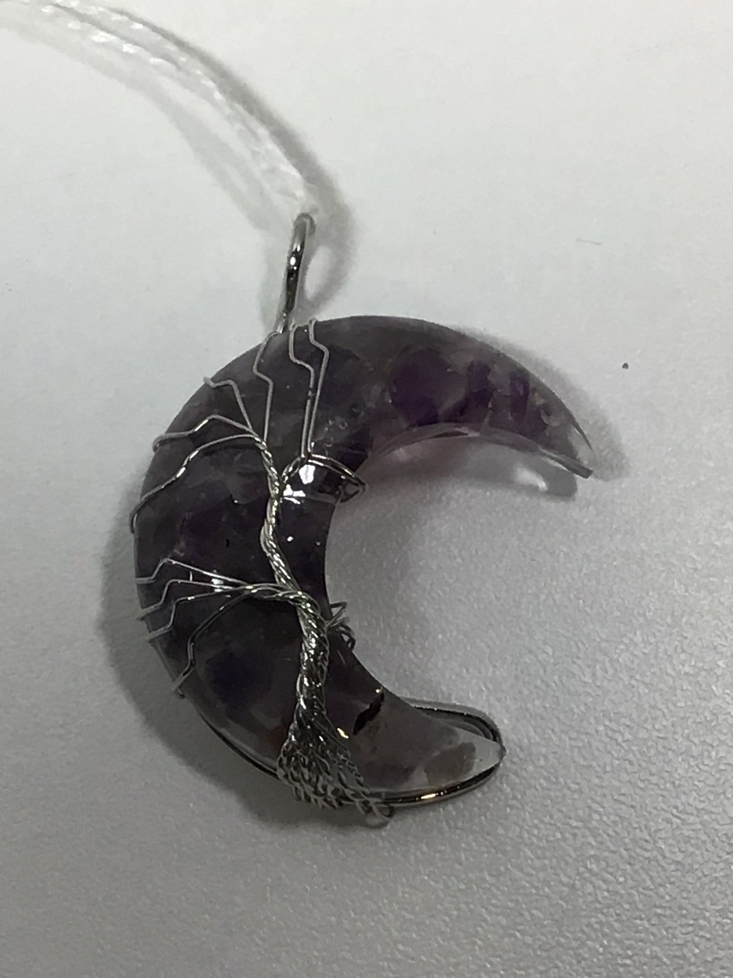 Amethyst Moon Pendant