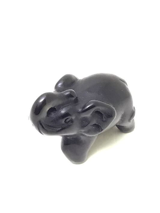 Black Obsidian Elephant