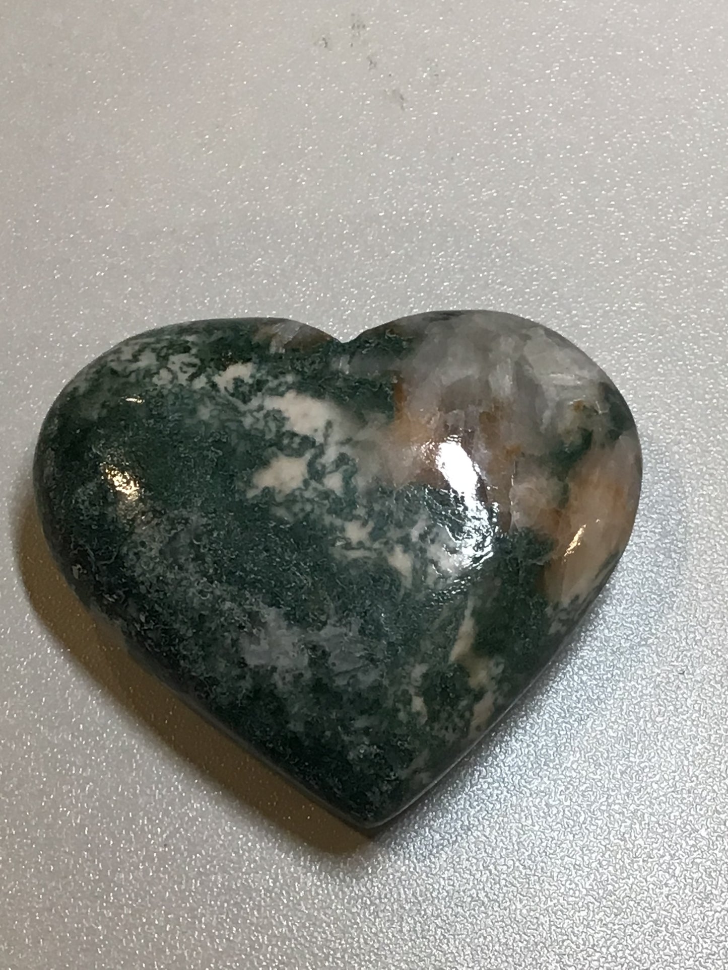 Green Stilbite Heart