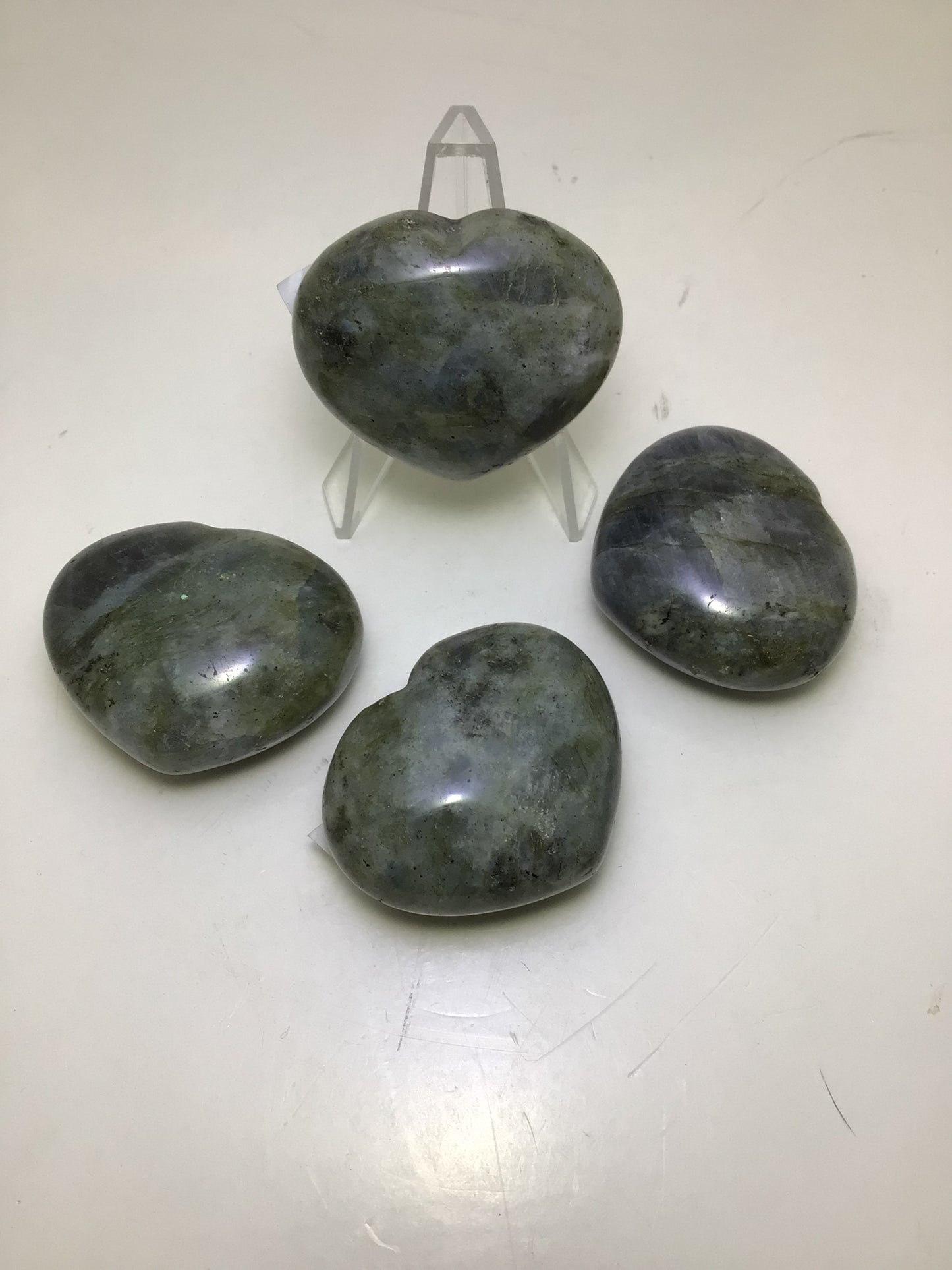 Labradorite Heart