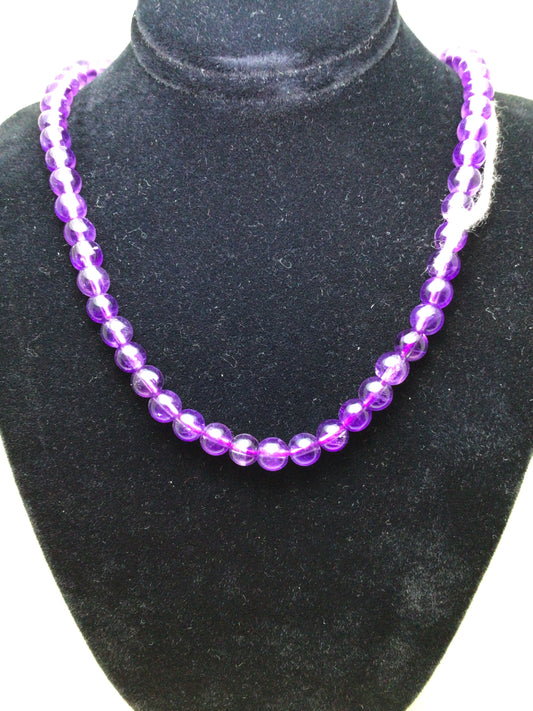 Amethyst Bead Necklace