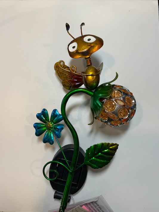 Bee Crystal Bug Solar Stake