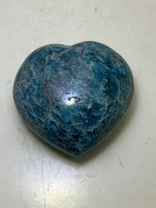 Blue Apatite Heart