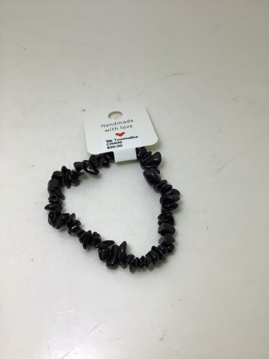 Black Tourmaline Stone Chip Bracelet