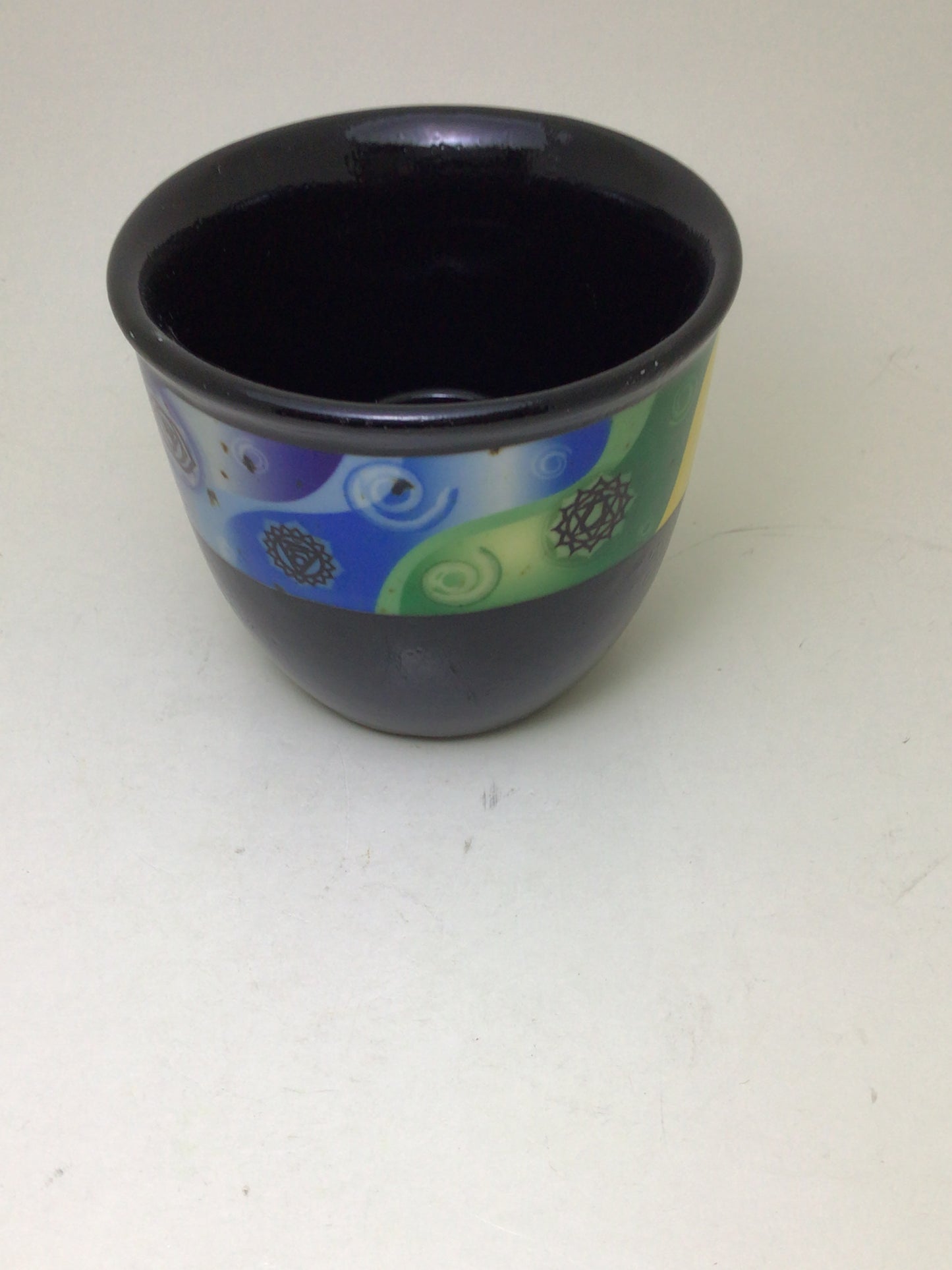 Black 7 Chakra's Smudging Pot