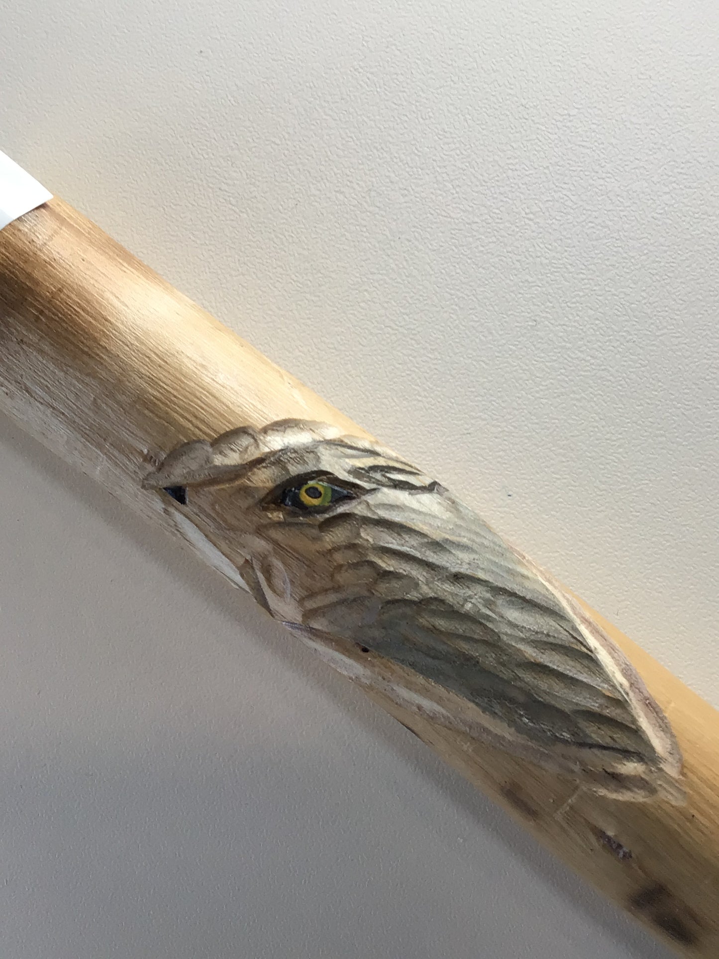 Wolf Carved Walking Stick