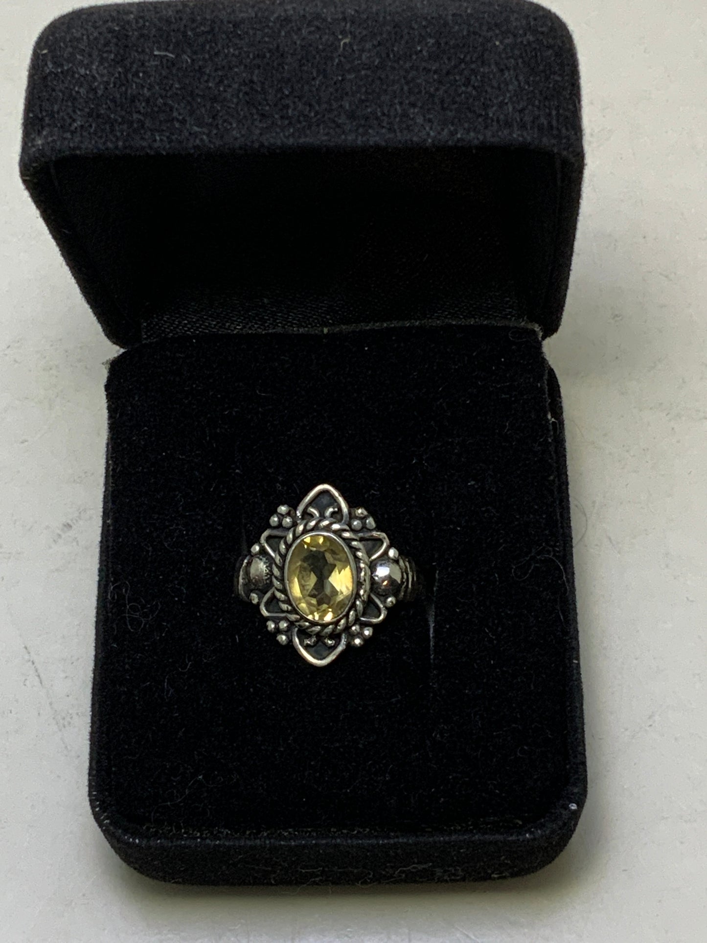 Citrine Sterling Silver Rings