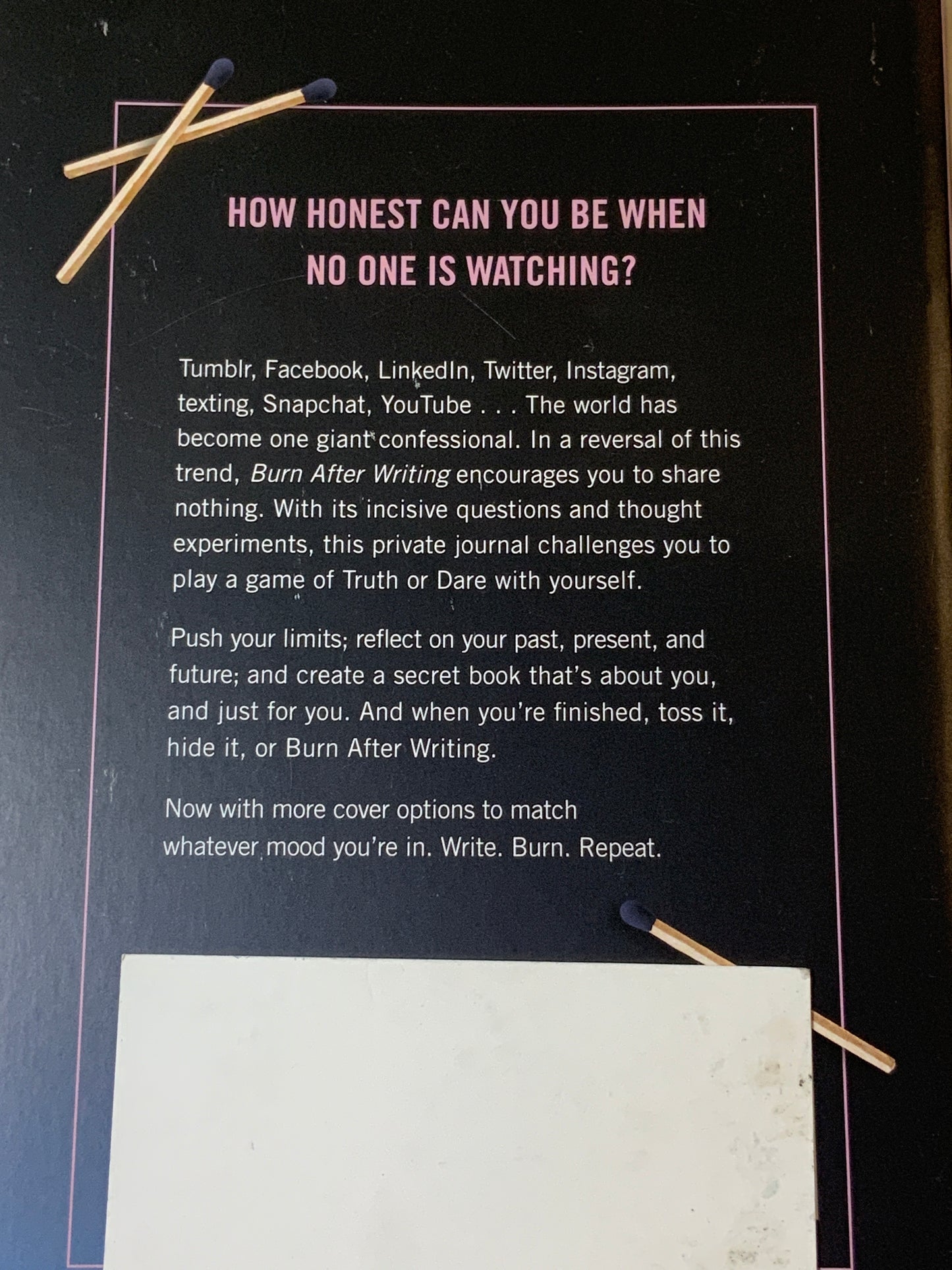 Burn After Writing Moon Phases Journal