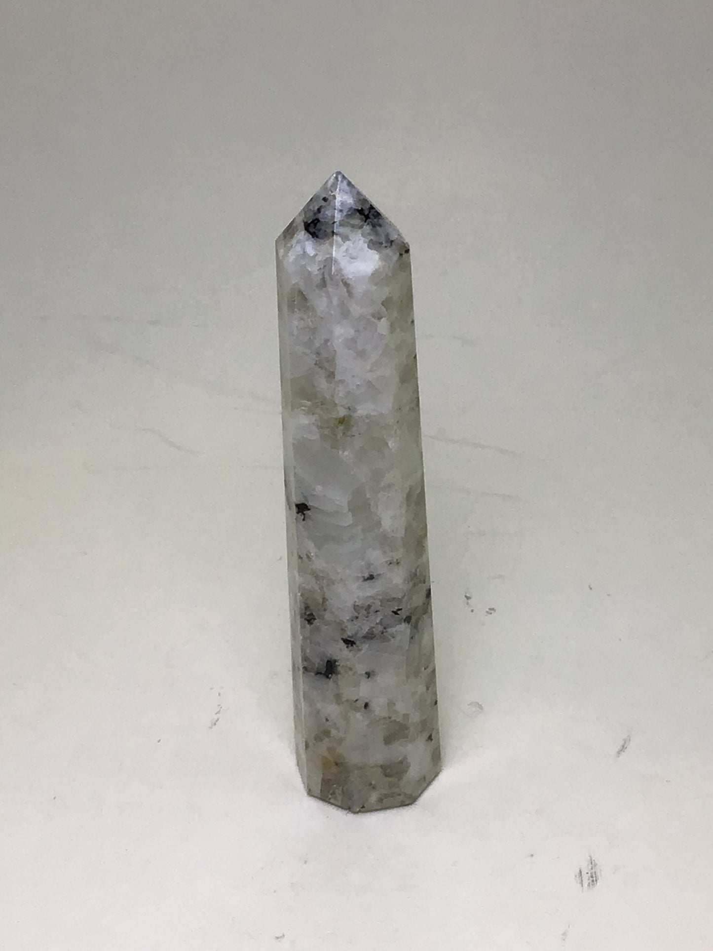 Rainbow Moonstone Point