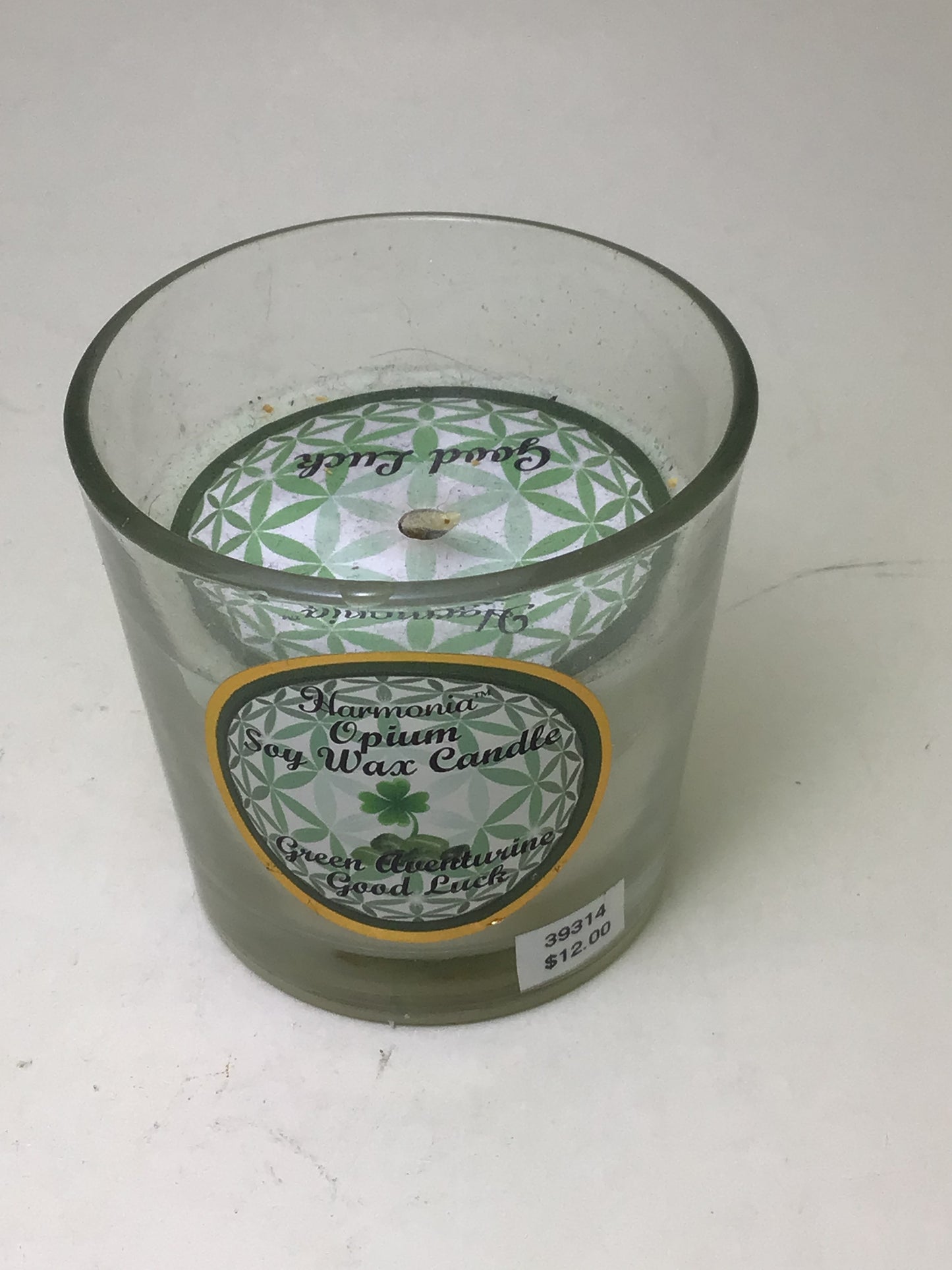 Good Luck Harmonia Soy Way Votive with Green Aventurine